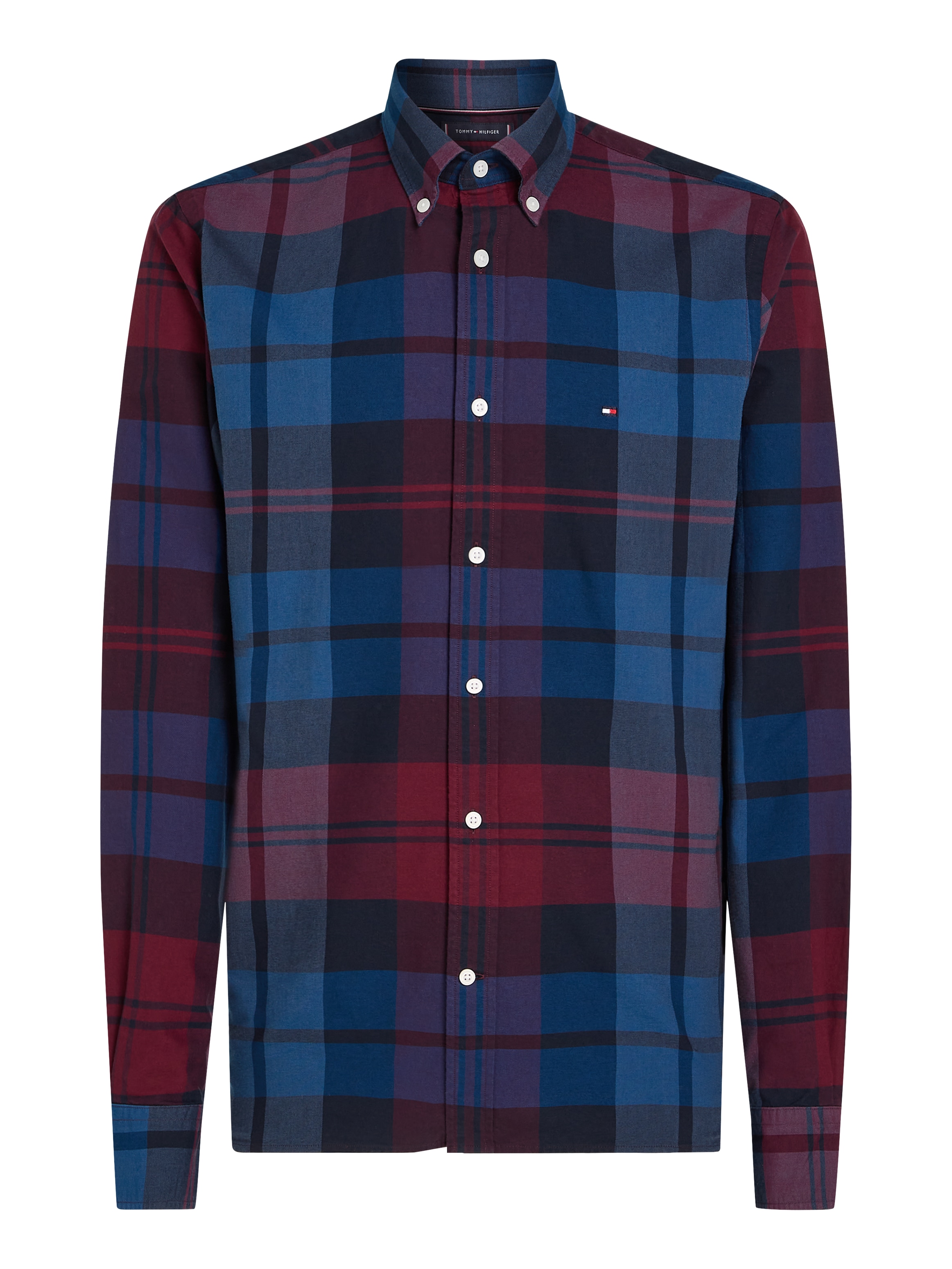 Tommy Hilfiger Langarmhemd »OXFORD BLACKWATCH CHK RF SHIRT«