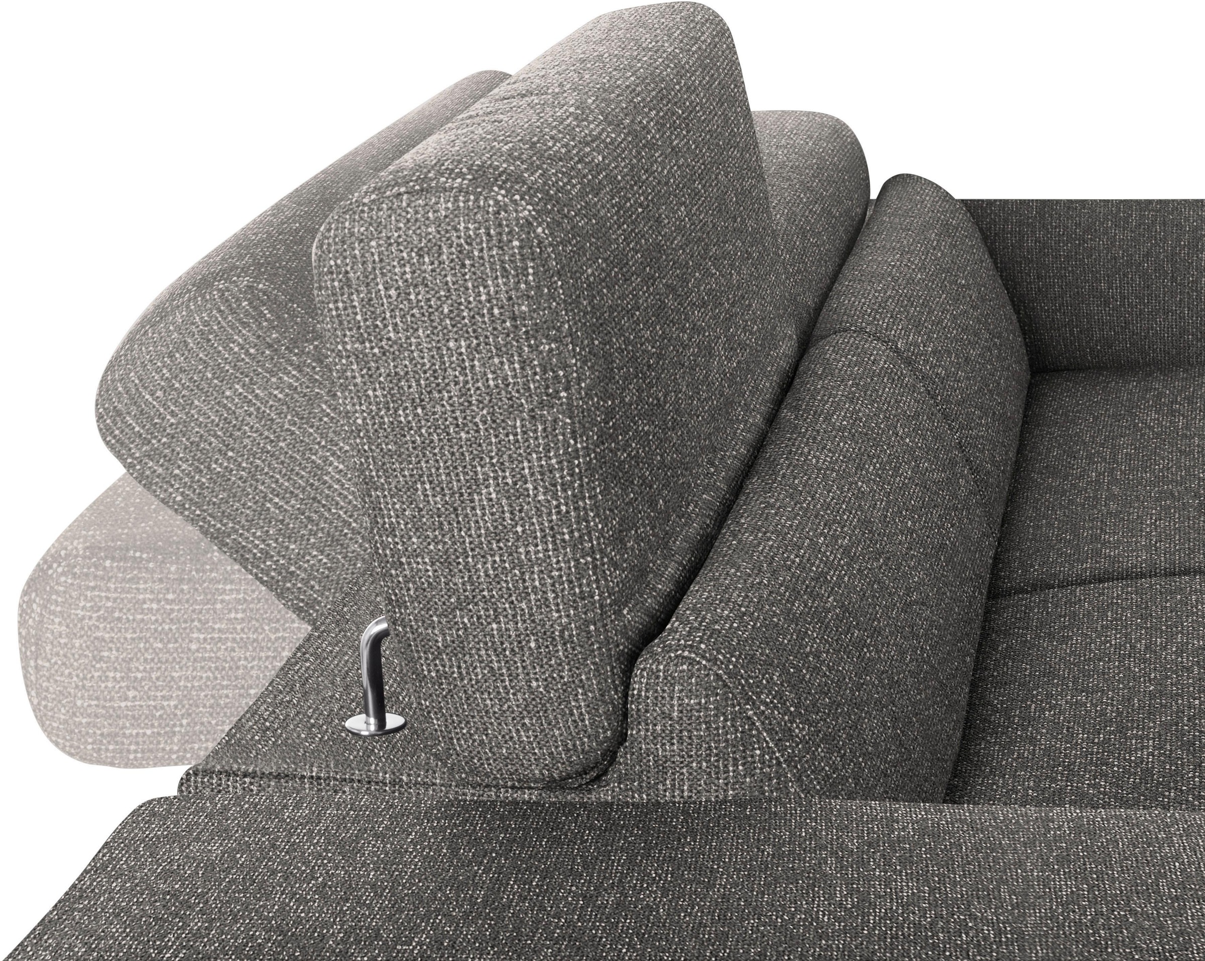 W.SCHILLIG 2,5-Sitzer »finn« German Design Award 2016, Fußgestell Nussbaum natur, Breite 230 cm