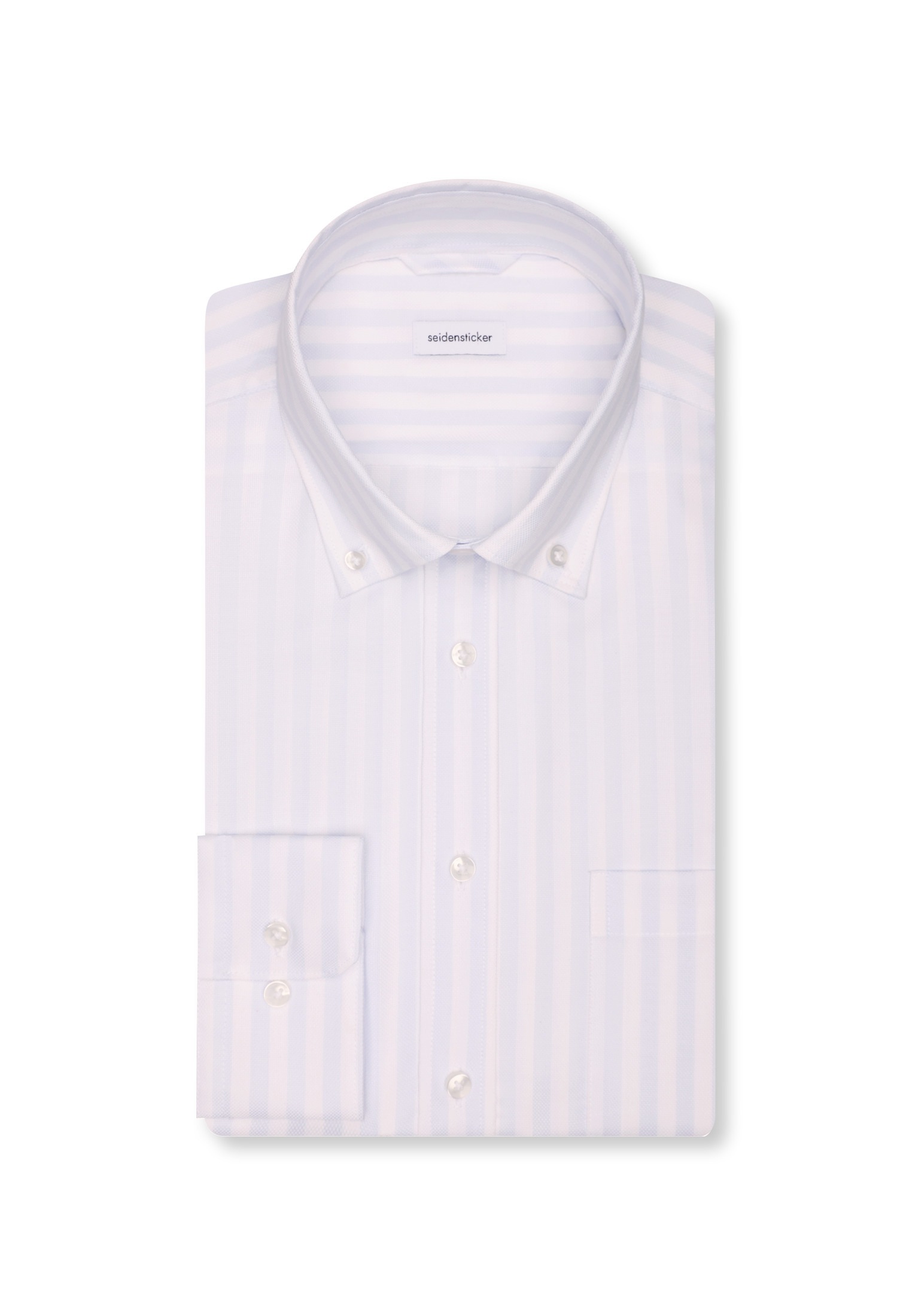 seidensticker Businesshemd »Regular« Regular 1/1 Button-Down-Kragen Streifen