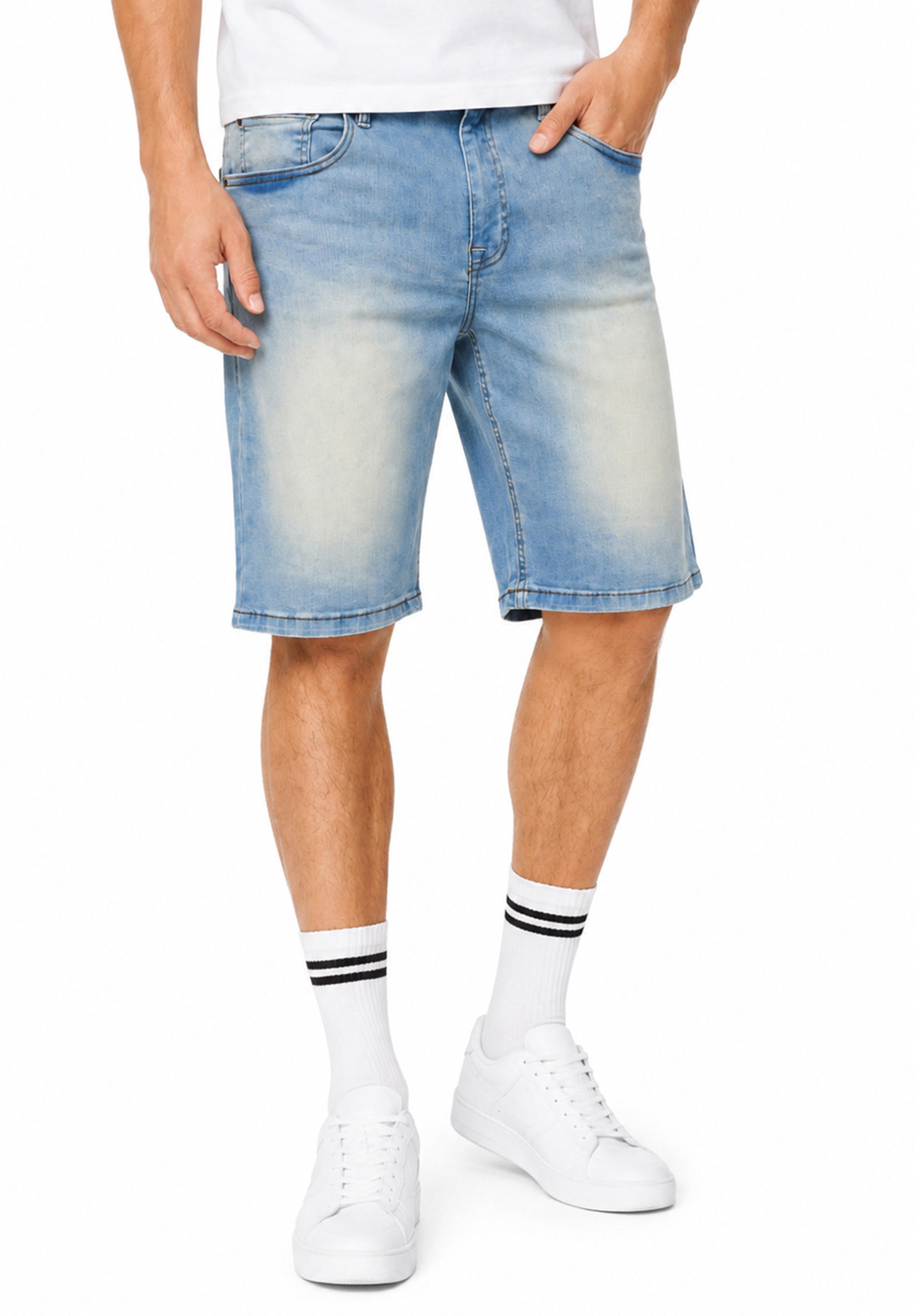 SOULSTAR Shorts »im Baggy-Fit aus 100% Baumwolle für Herren«  Sommer-Shorts Bermuda für Männer mit Elasthan