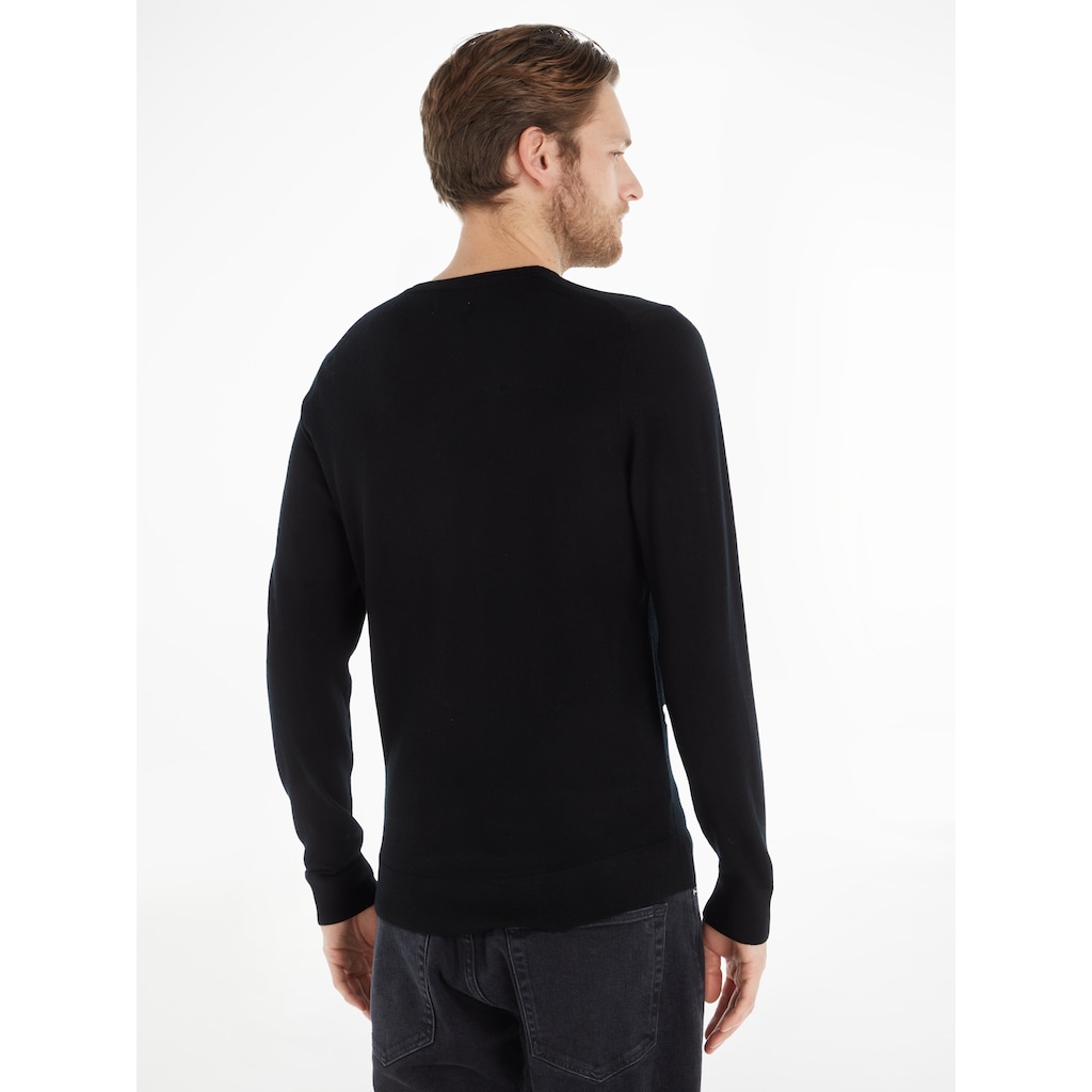 Calvin Klein Rundhalspullover »SUPERIOR WOOL CREW NECK SWEATER«