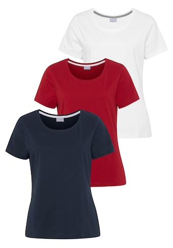 T-Shirt, (Spar-Set, 3er-Pack)