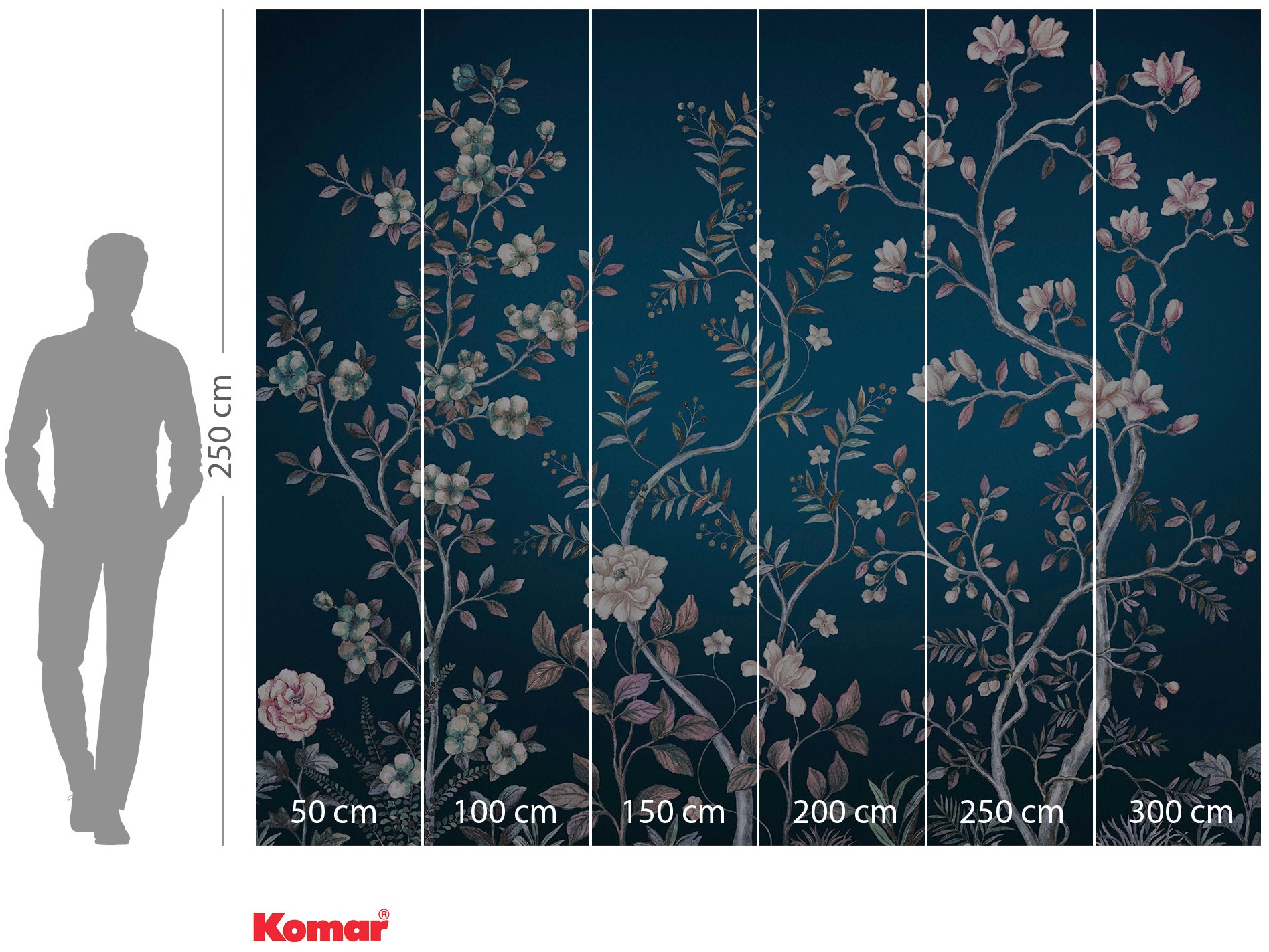 Komar Vliestapete »Digitaldruck Vlies -  Aurore - Größe 300 x 250 cm« bedruckt glatt Wohnzimmer, Schlafzimmer