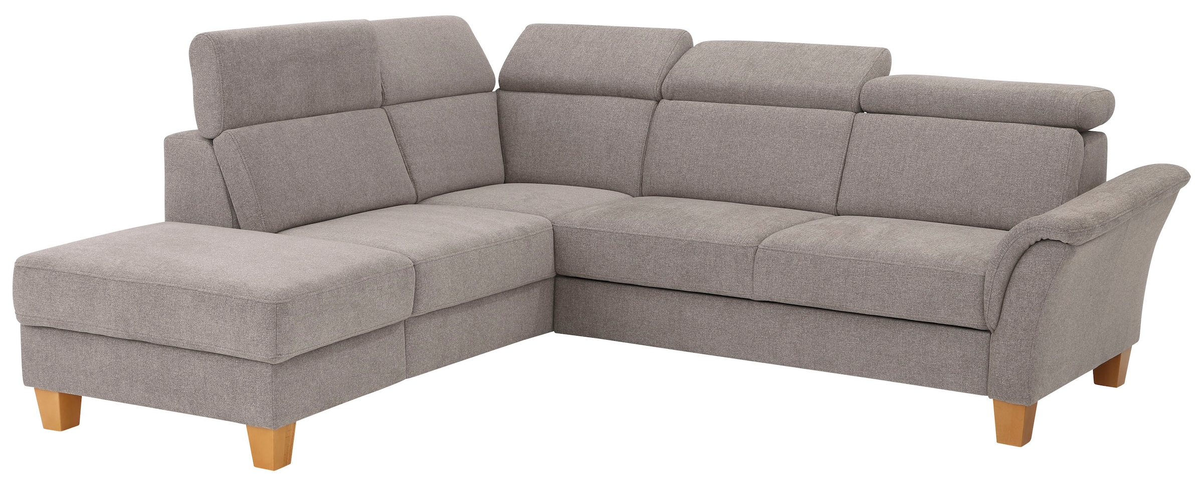 Home affaire Ecksofa »Conville L-Form«, Federkern, wahlweise mit Bettfunktion und Bettkasten bzw. Stauraum