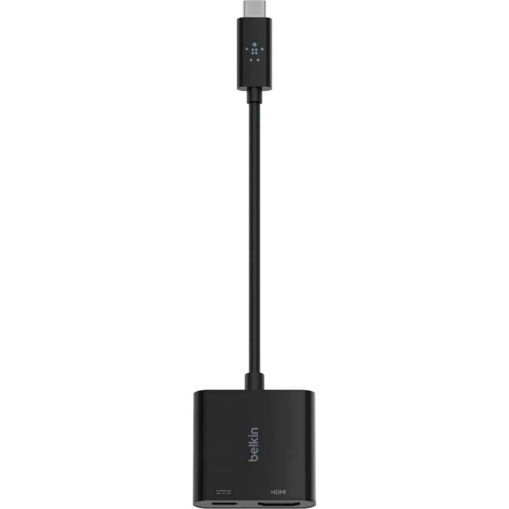 Belkin Laptop-Adapter »USB-C auf HDMI-Adapter mit 60 W PD«, USB Typ C zu USB Typ C, 13 cm