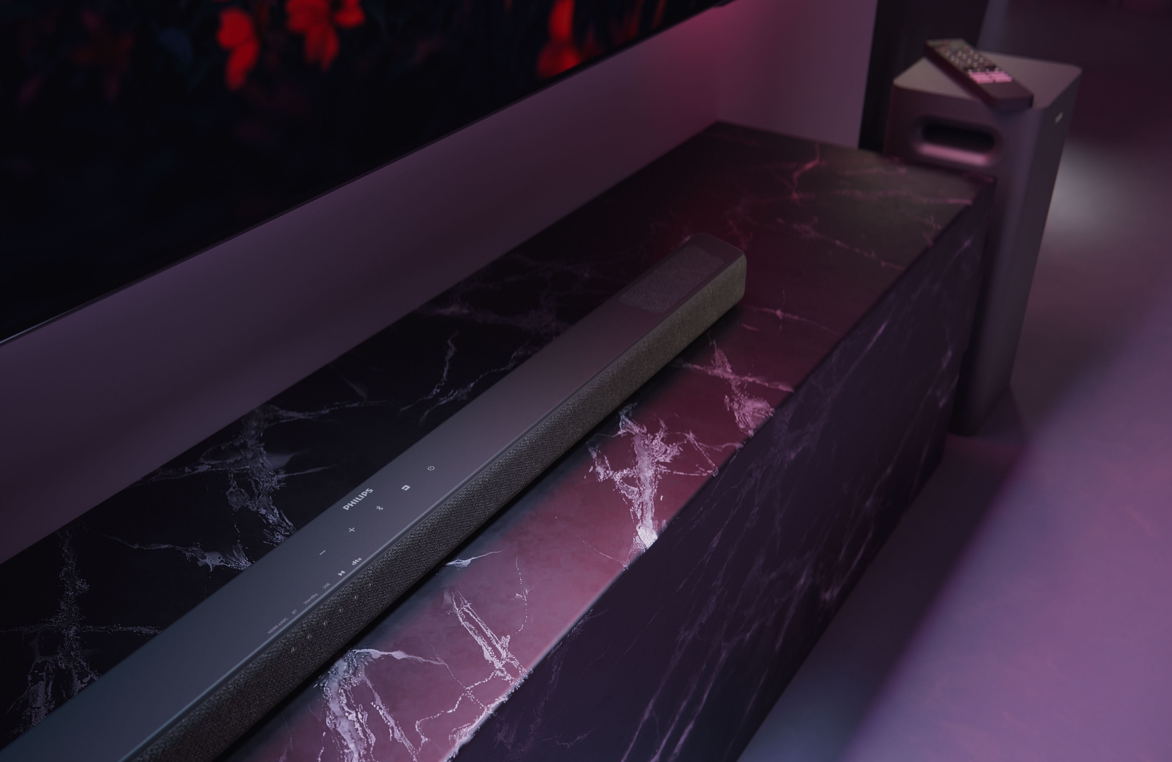 Philips Lautsprecher »TAB8301/10« 3.1.2 (A2DP Bluetooth | AVRCP Bluetooth | Bluetooth App-Steuerung | Bassregelung | Equalizer | Nacht Modus | USB-Wiedergabe 190 W)