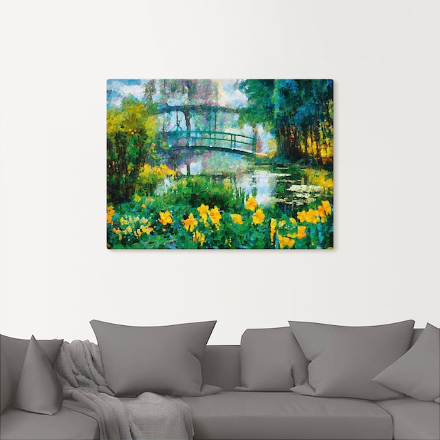 Artland Wandbild »Brücke über den See«, Seebilder, (1 St.), als Alubild,  Leinwandbild, Wandaufkleber oder Poster in versch. Größen bestellen im OTTO  Online Shop