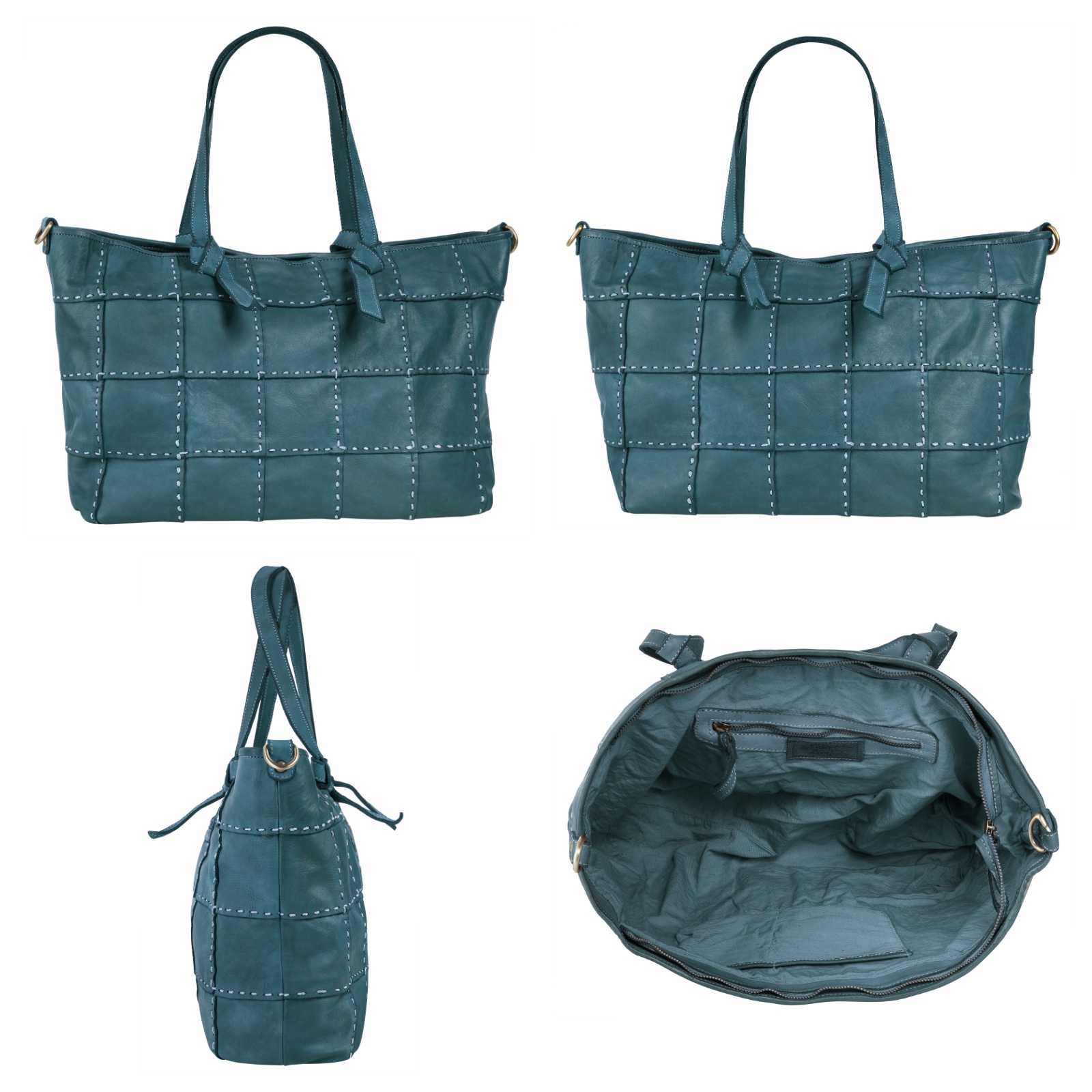 Samantha Look Shopper, echt Leder, Made in Italy
