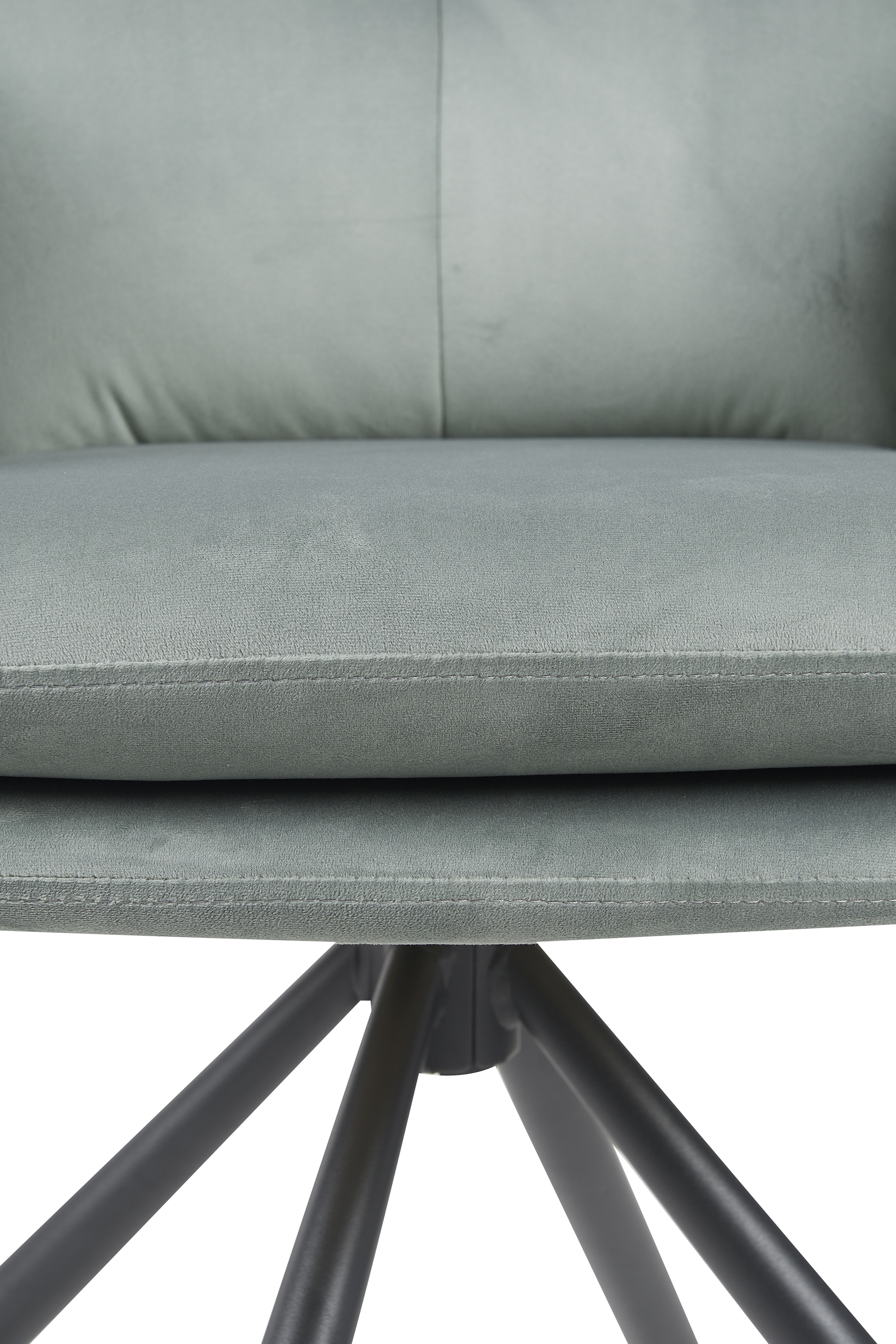 HELA Armlehnstuhl »PARMA« (Set) 2 Stk.2er Pack, 360° drehbar, 4-Fuß, Kissenoptik, Samtvelour, Armlehnen