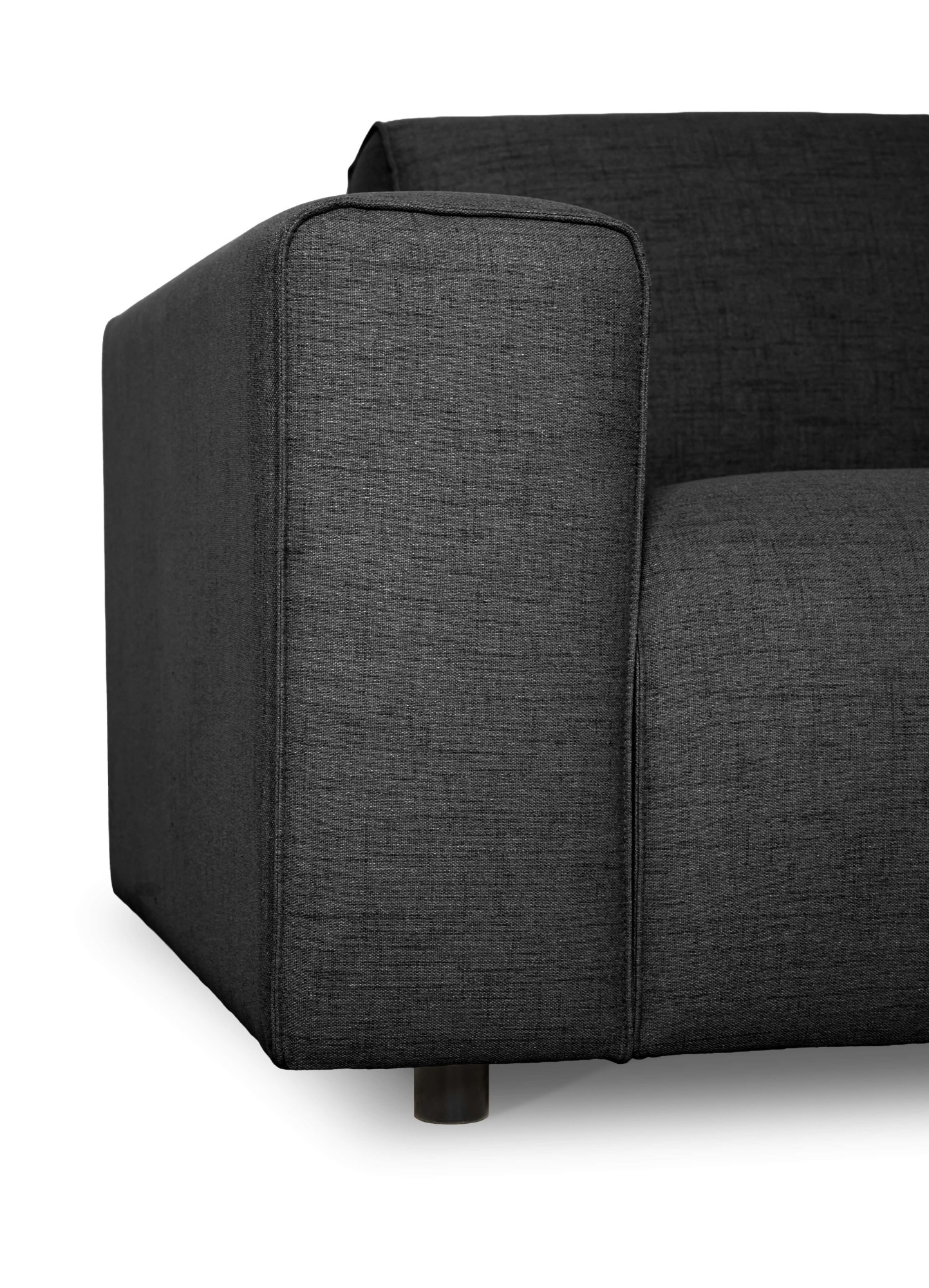 OTTO home Ecksofa »Naddine« B. 318 cm, L-Form, Strukturstoff Mélange-Effekt, Wellenunterfederung