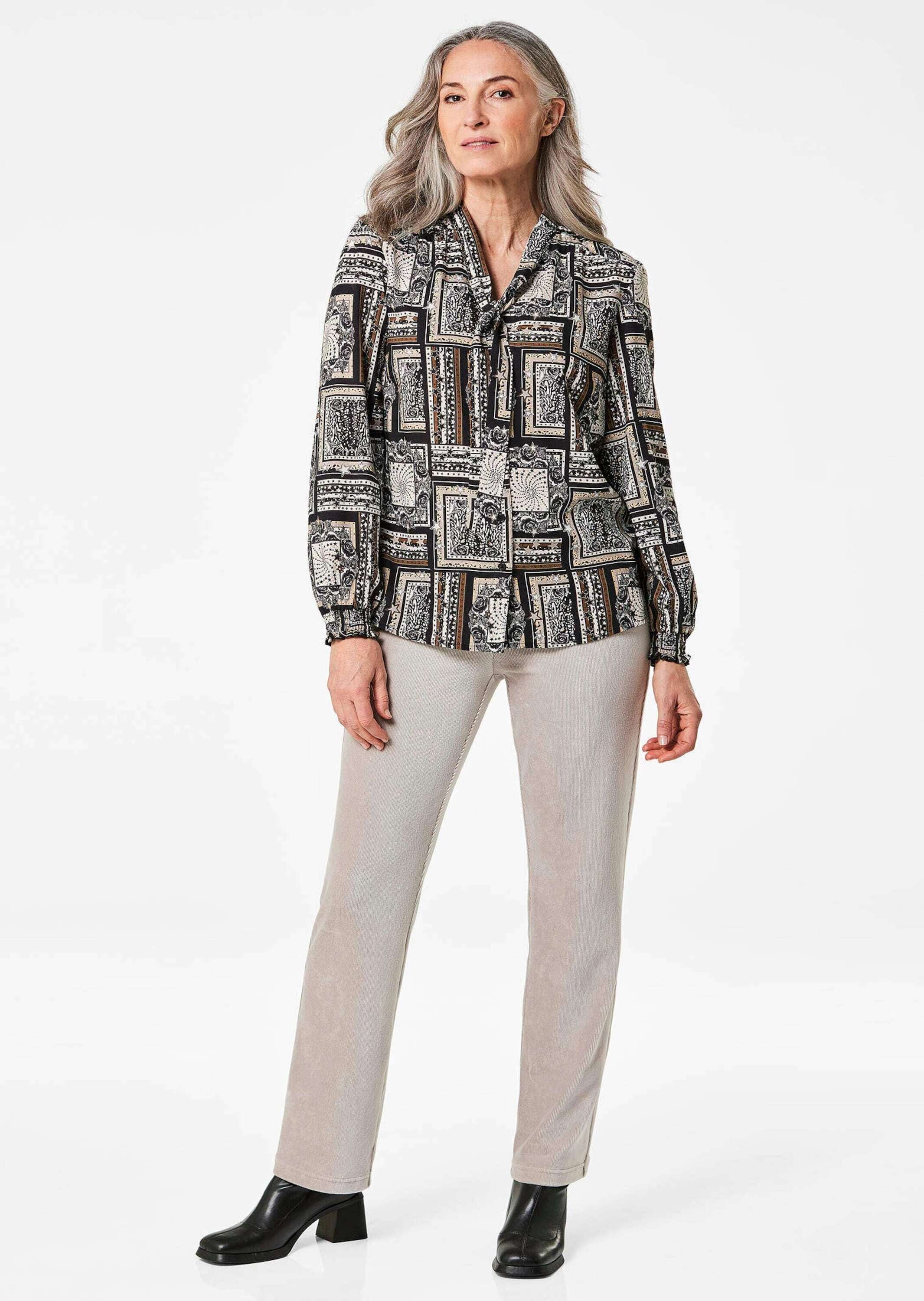 GOLDNER Klassische Bluse »Druckbluse«