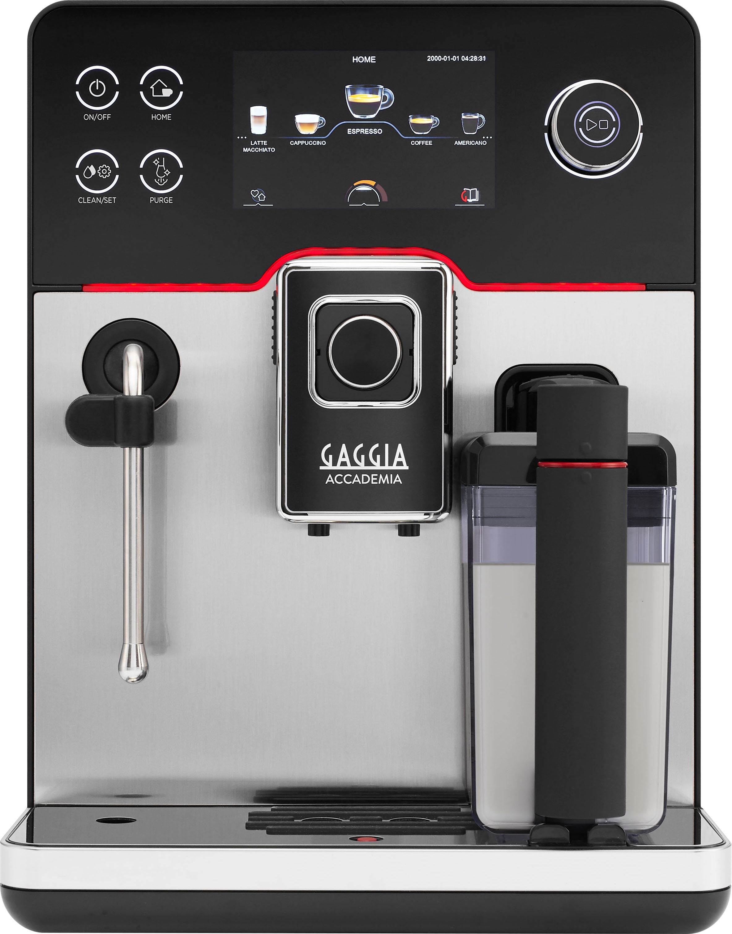 Gaggia Kaffeevollautomat »Accademia Stainless Steel«, vom Erfinder des Espresso - Barista@Home dank Espresso-Plus-System