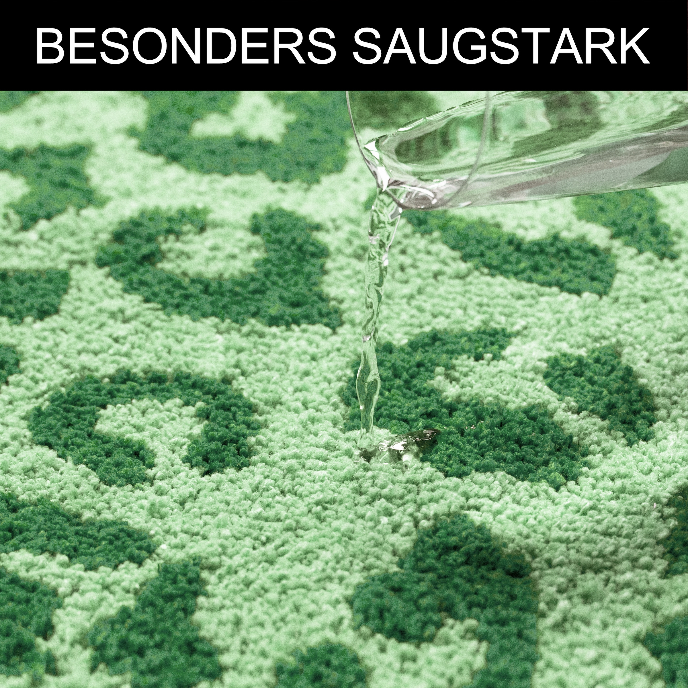 OTTO home Badematte »Anna Leo, Badvorleger, Badezimmer Teppich, Duschvorleger« Höhe 15 mm rutschhemmend beschichtet fußbodenheizungsgeeignet | schnell trocknend mit Animal Print, modernes Muster, Leo, weich