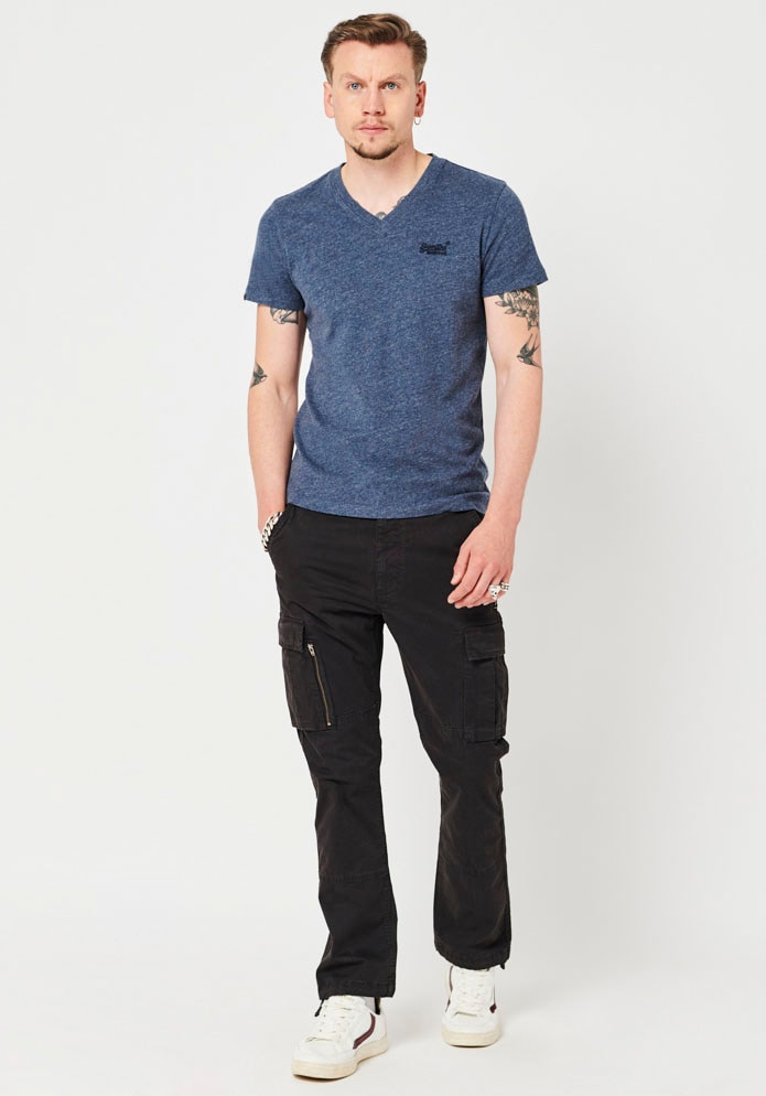 Superdry V-Shirt »VINTAGE LOGO EMB VEE«