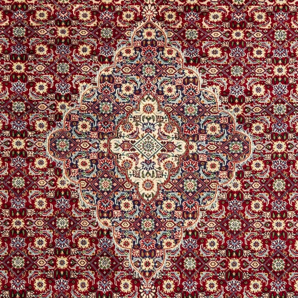 morgenland Wollteppich »Nain Medaillon Rosso scuro 295 x 295 cm«, rund, Unikat mit Zertifikat