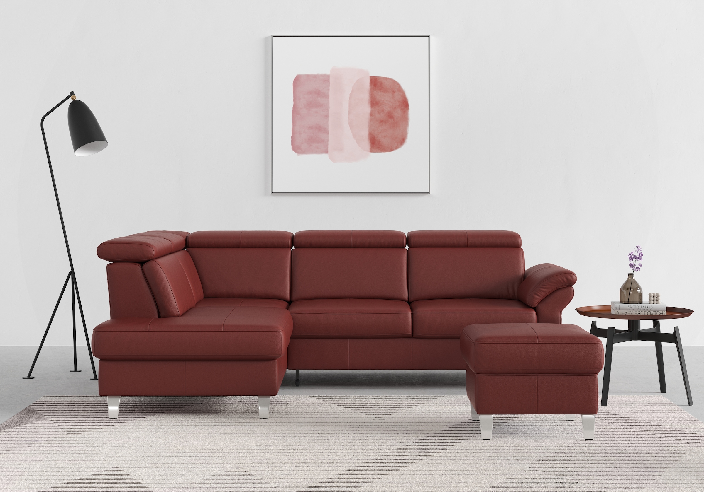 sit&more Ecksofa, inklusive Kopfteilverstellung, wahlweise mit Bettfunktion und Bettkasten
