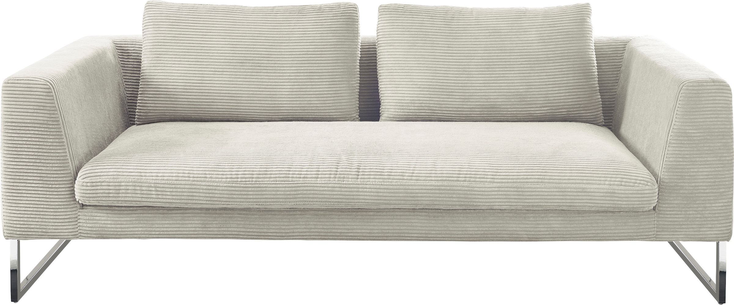 3-Sitzer »Marango elegantes Designsofa, bequem,«, Lose Rücken- und Sitzkissen Cord-Bezug