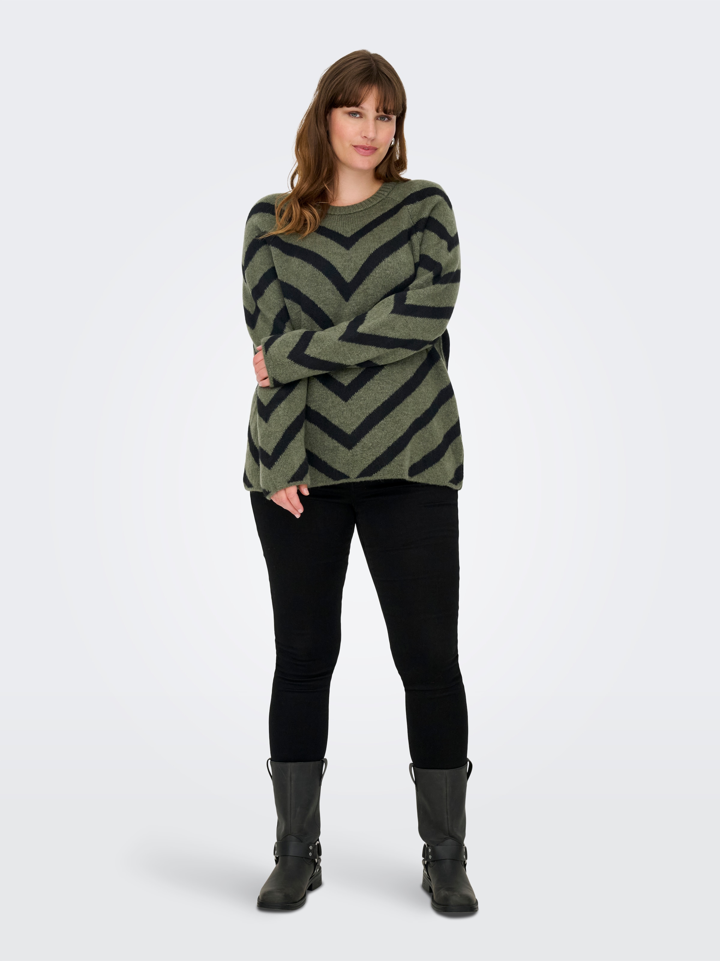 ONLY CARMAKOMA Strickpullover »CARELIZA L/S PULLOVER KNT NOOS«