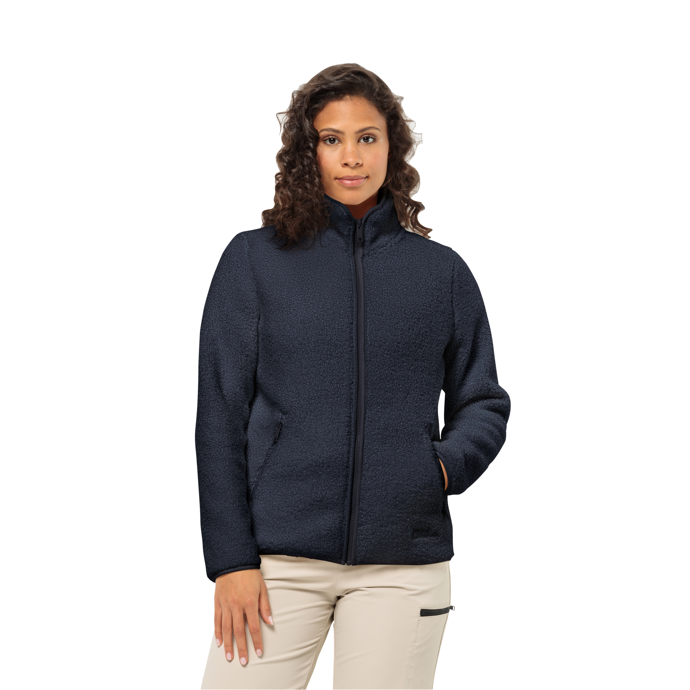 Fleecejacke »HIGH CURL JACKET W«, mit Taschen