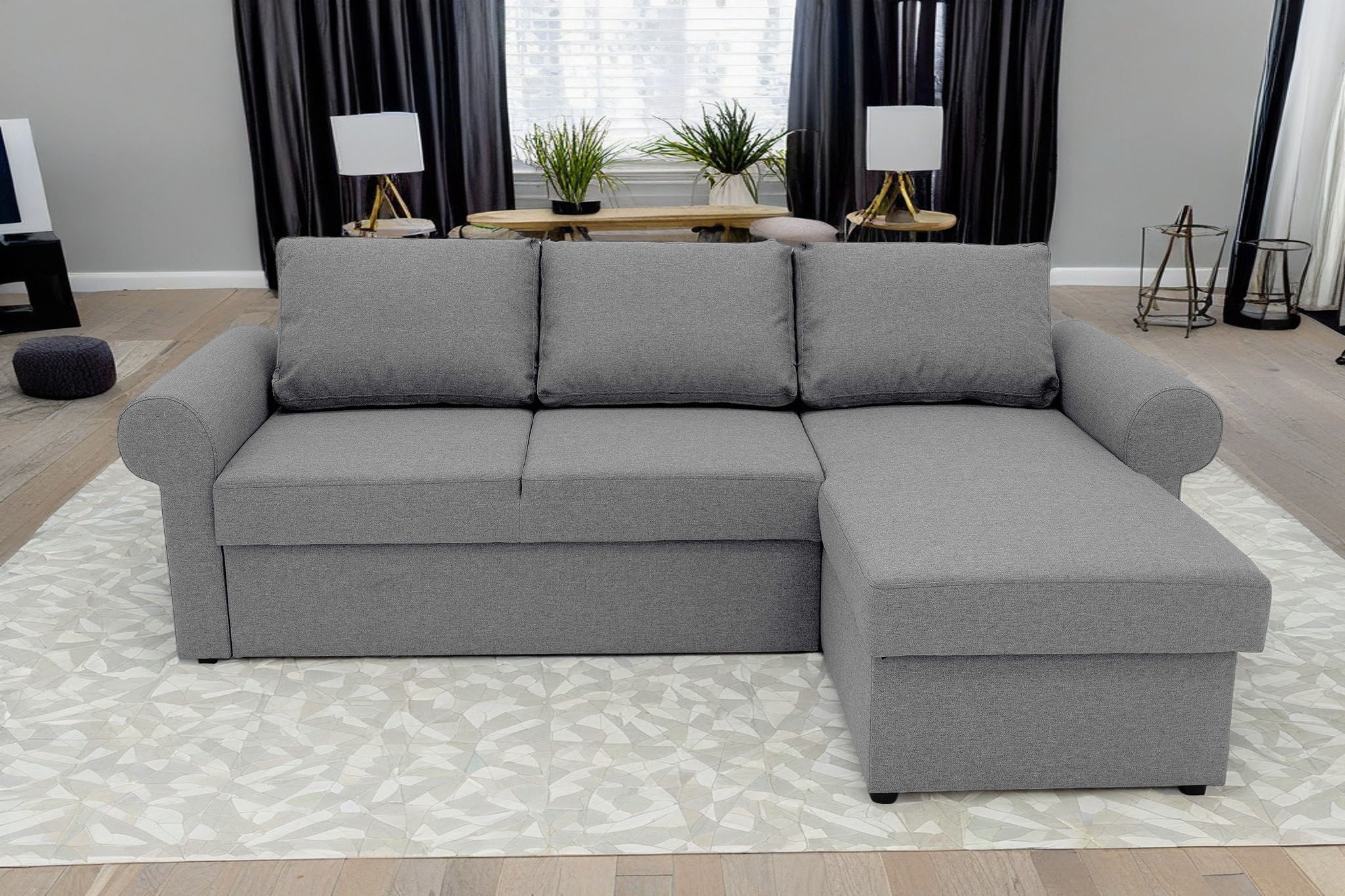 GEPADE Ecksofa »Rico, L-Form«, inkl. Bettfunktion und Bettkasten