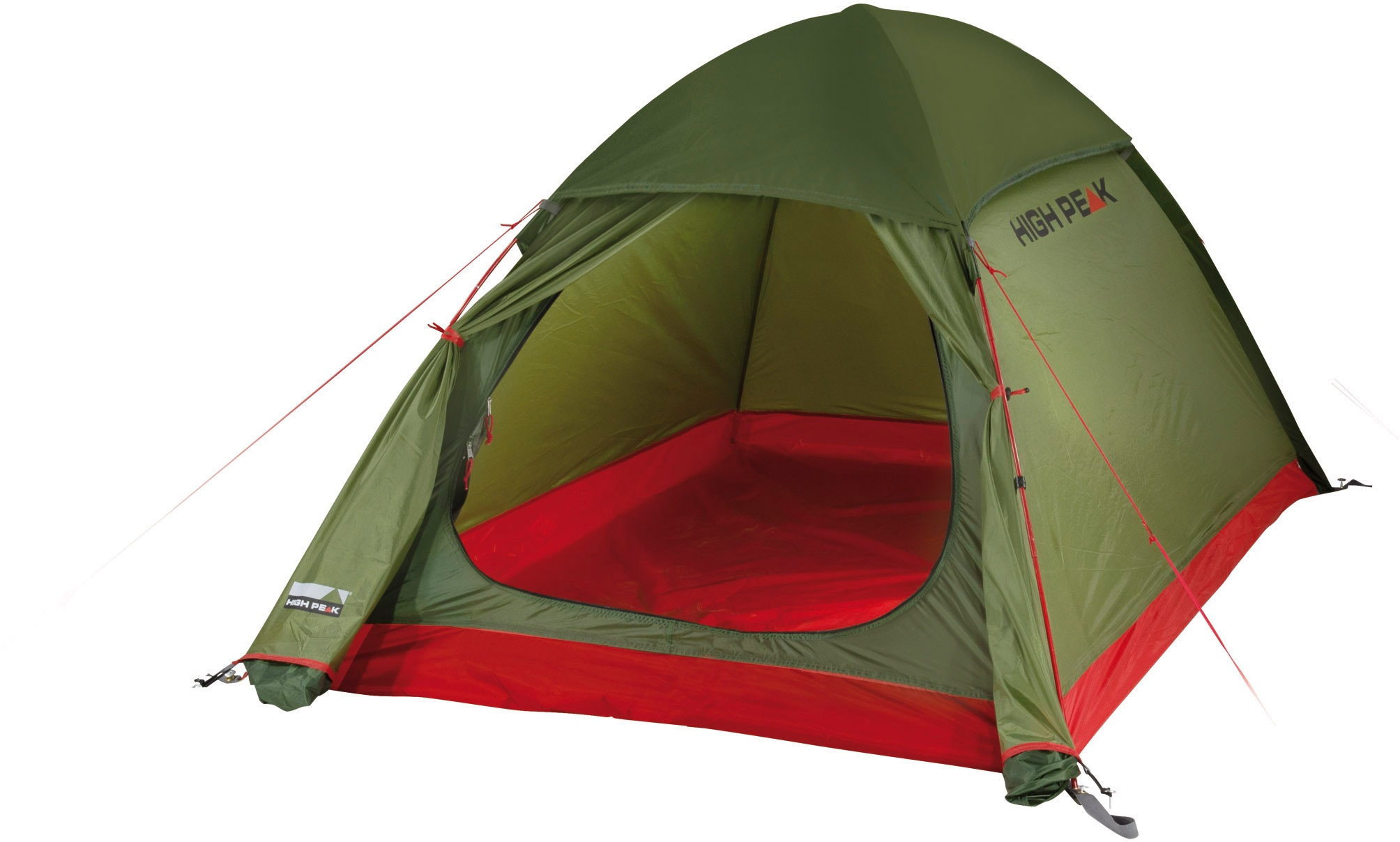 High Peak Kuppelzelt »Kingfisher 2 LW« 2 Personen Aluminiumgestänge in rot, Größe B/H/L: 140 cm x 110 cm x 280 cm