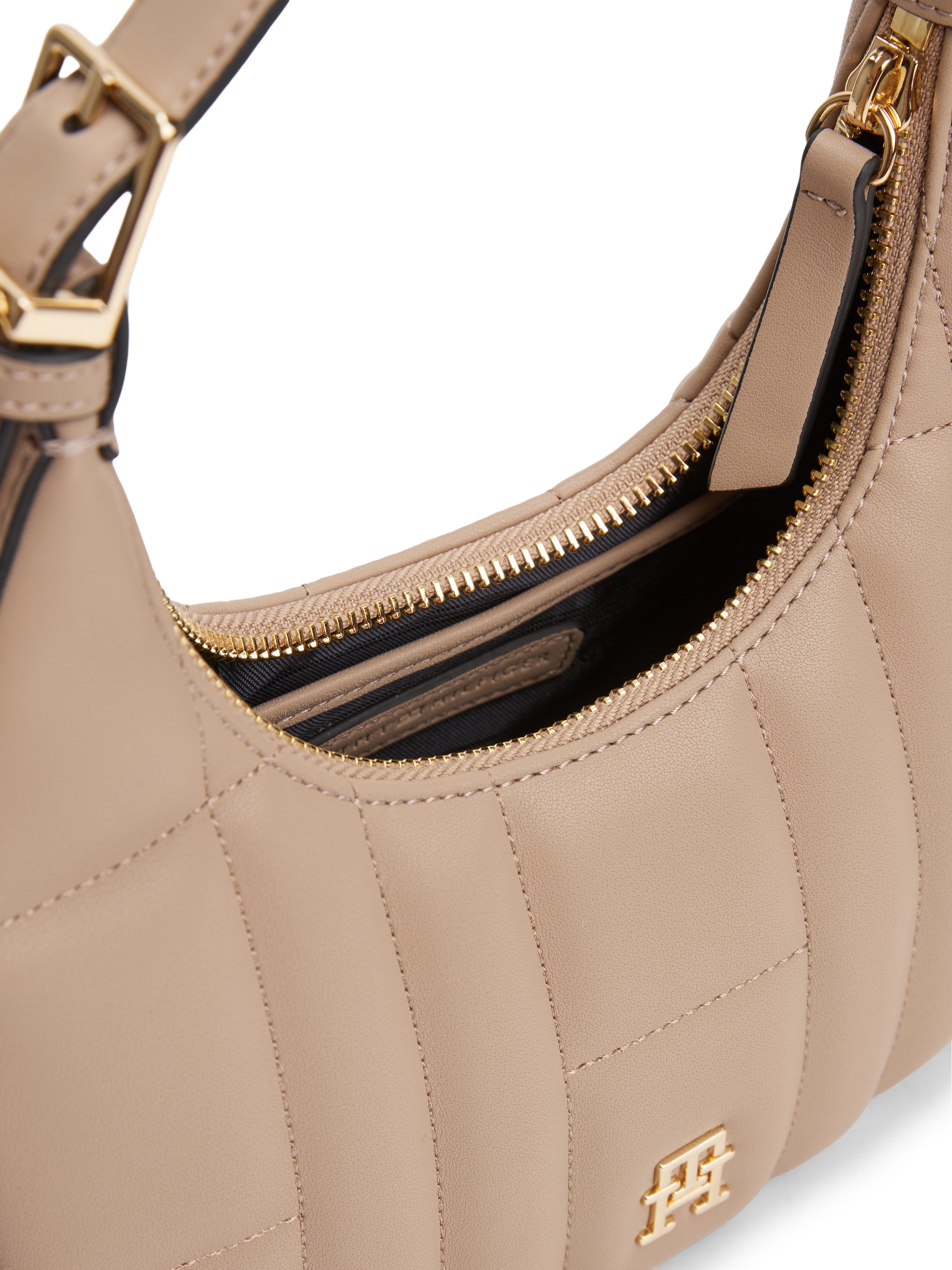 Tommy Hilfiger Schultertasche »TH FEMININE MOON CROSSOVER«, Damen Umhängetasche, Hobo, mit TH-Schmuckelement