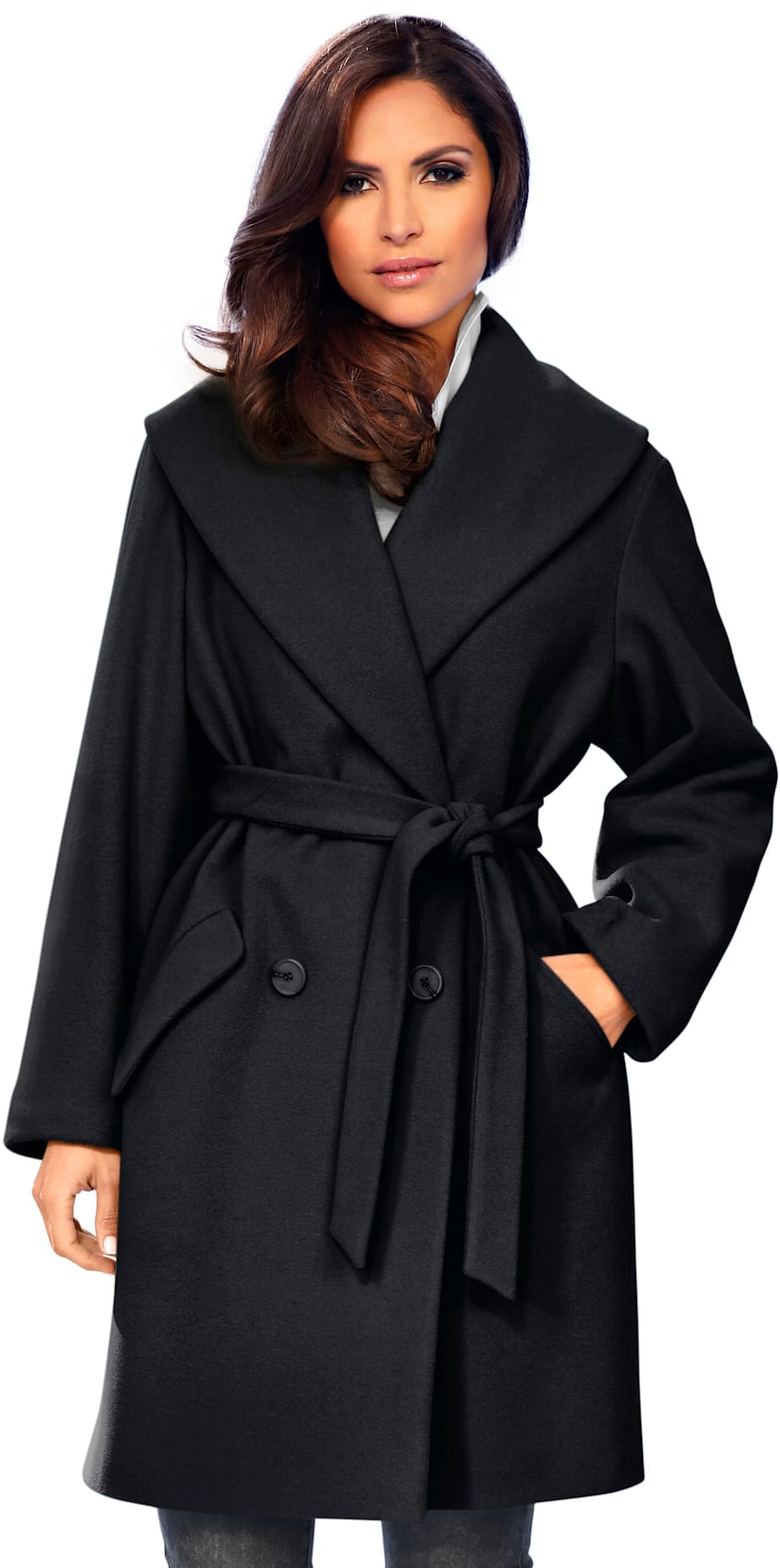 heine Wolljacke ohne Kapuze