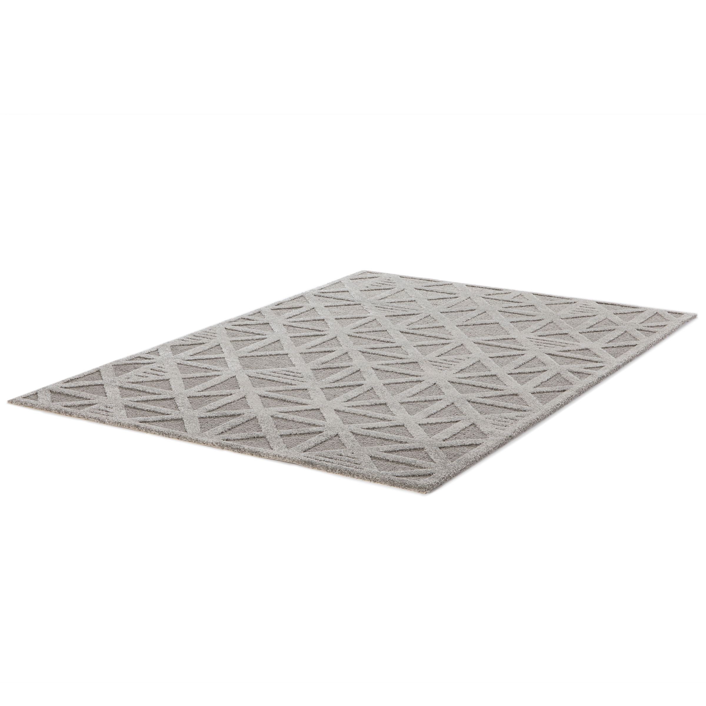 Primaflor-Ideen in Textil Teppich »COSMO Geo, Made in Belgium« rechteckig 14 mm Höhe modernes Design, Hoch-Tief Effekt, weicher Flor