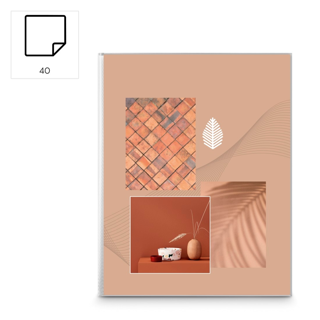 Hama Einsteck-Fotoalbum »Fotoalbum Softcover-Album "Singo II", für 80 Fotos 10x15cm, Terracotta«