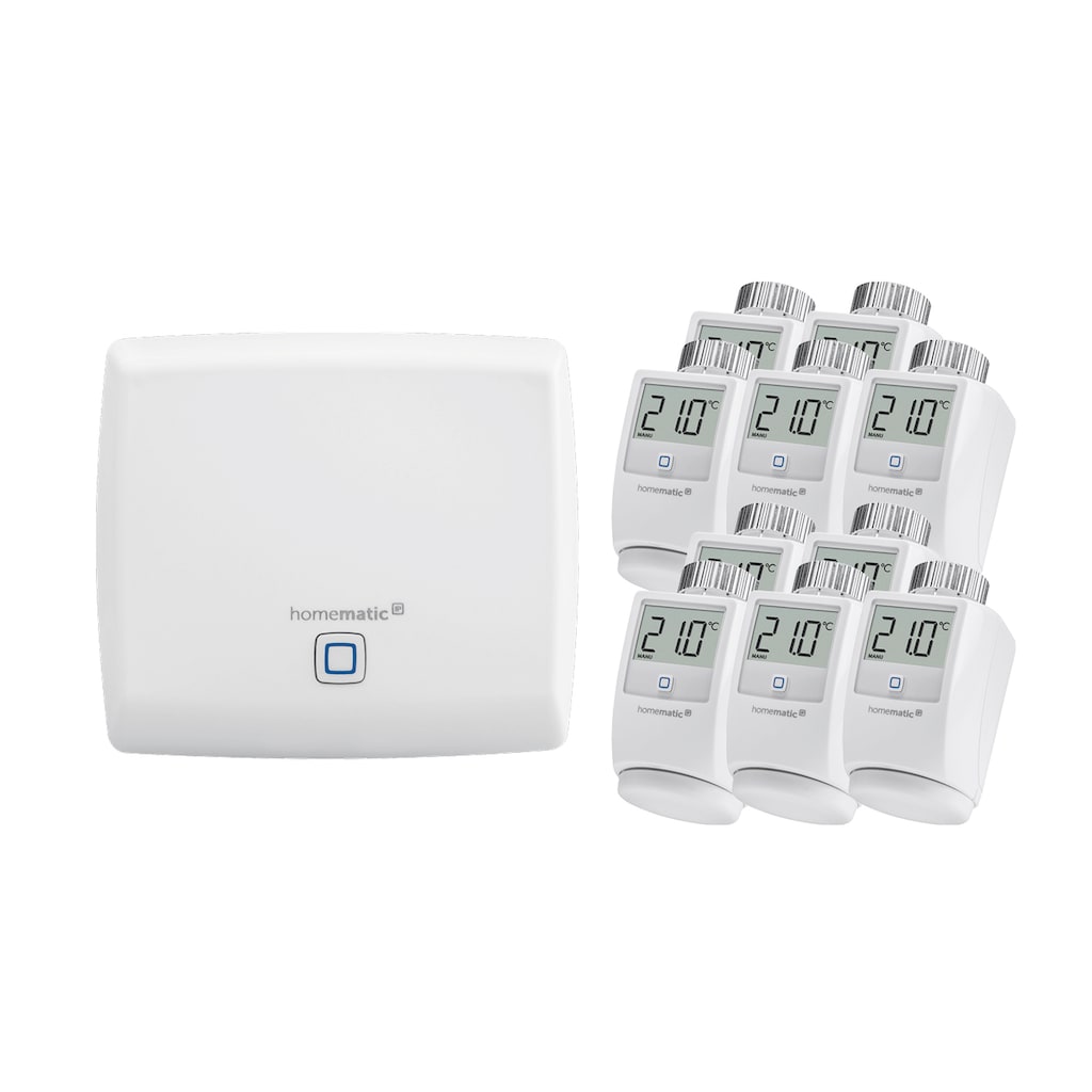 Homematic IP Heizkörperthermostat »SET: Access Point + 10St. heizkörperthermostat«