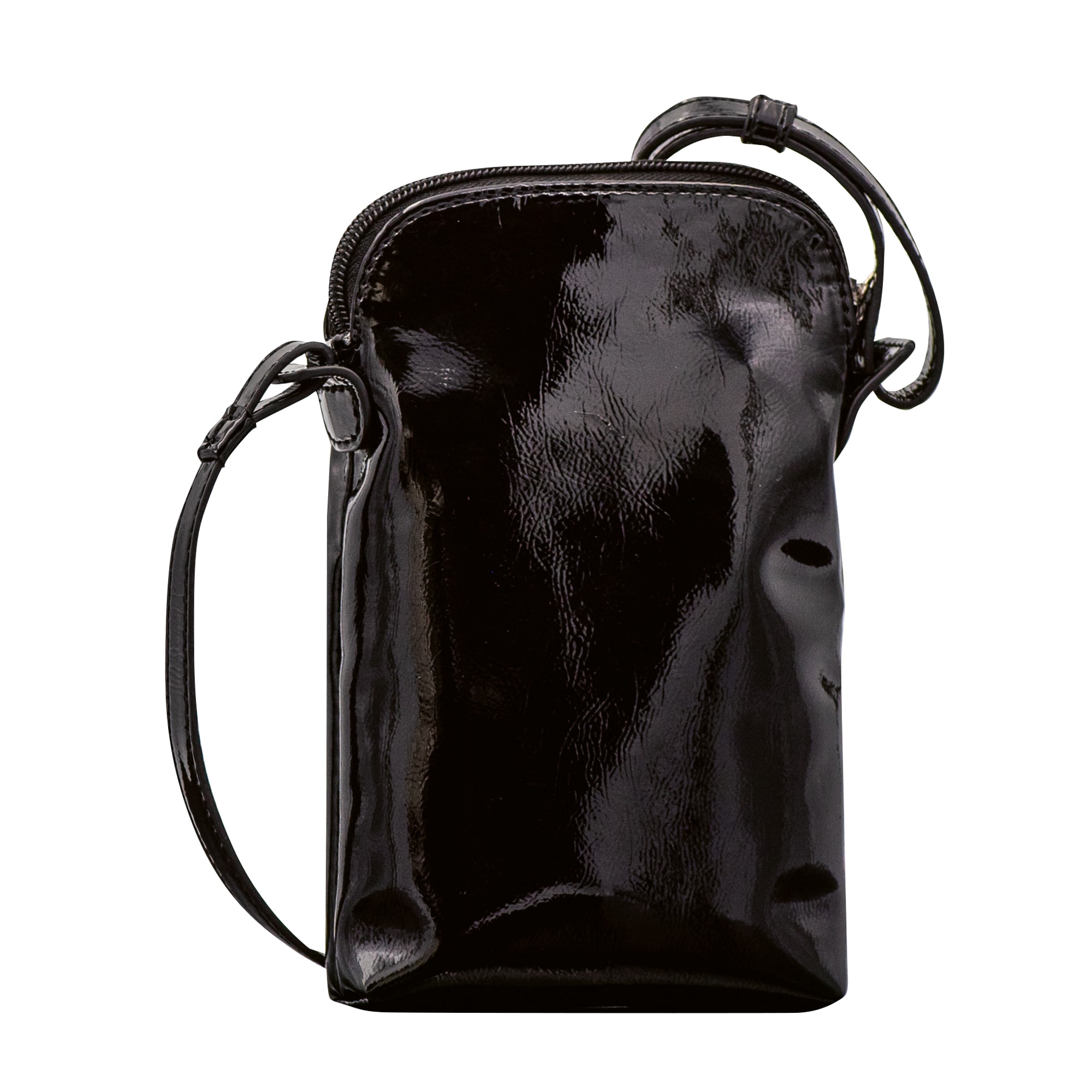 TOM TAILOR Handytasche »Rosabel Patent«, aus weichem Lackmaterial mit hoch geprägtem großen Logo