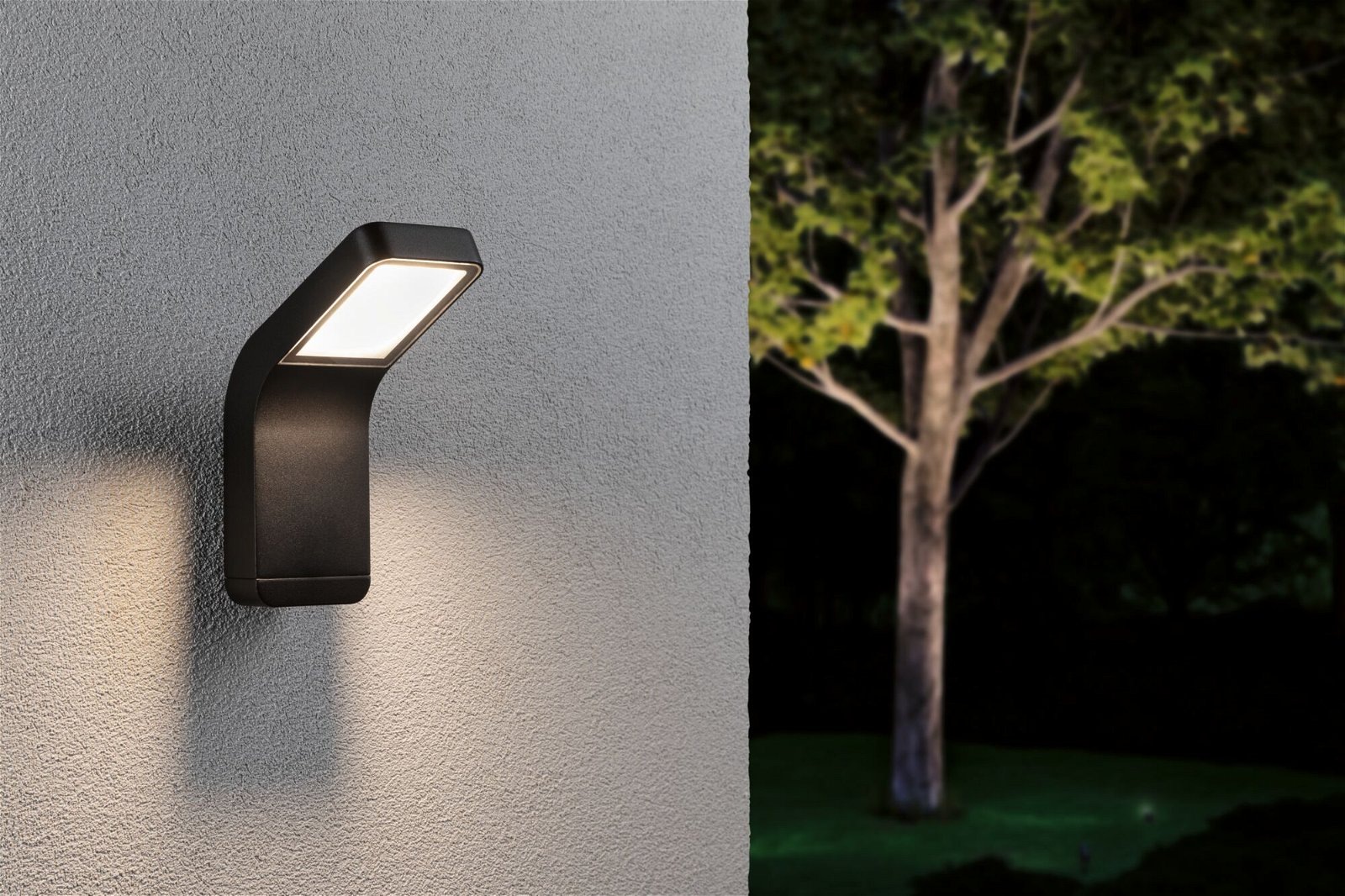 Paulmann LED Außen-Wandleuchte »Kulma IP44 90x174mm 3000K 7,5W 520lm 230V Anthrazit Aluminium«, 1 flammig, seewasserresistent