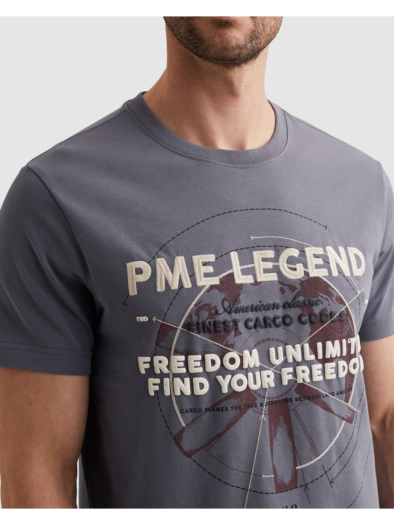PME LEGEND T-Shirt »Short Sleeve R-Neck Heavy Jersey« mit Print, Regular Fit