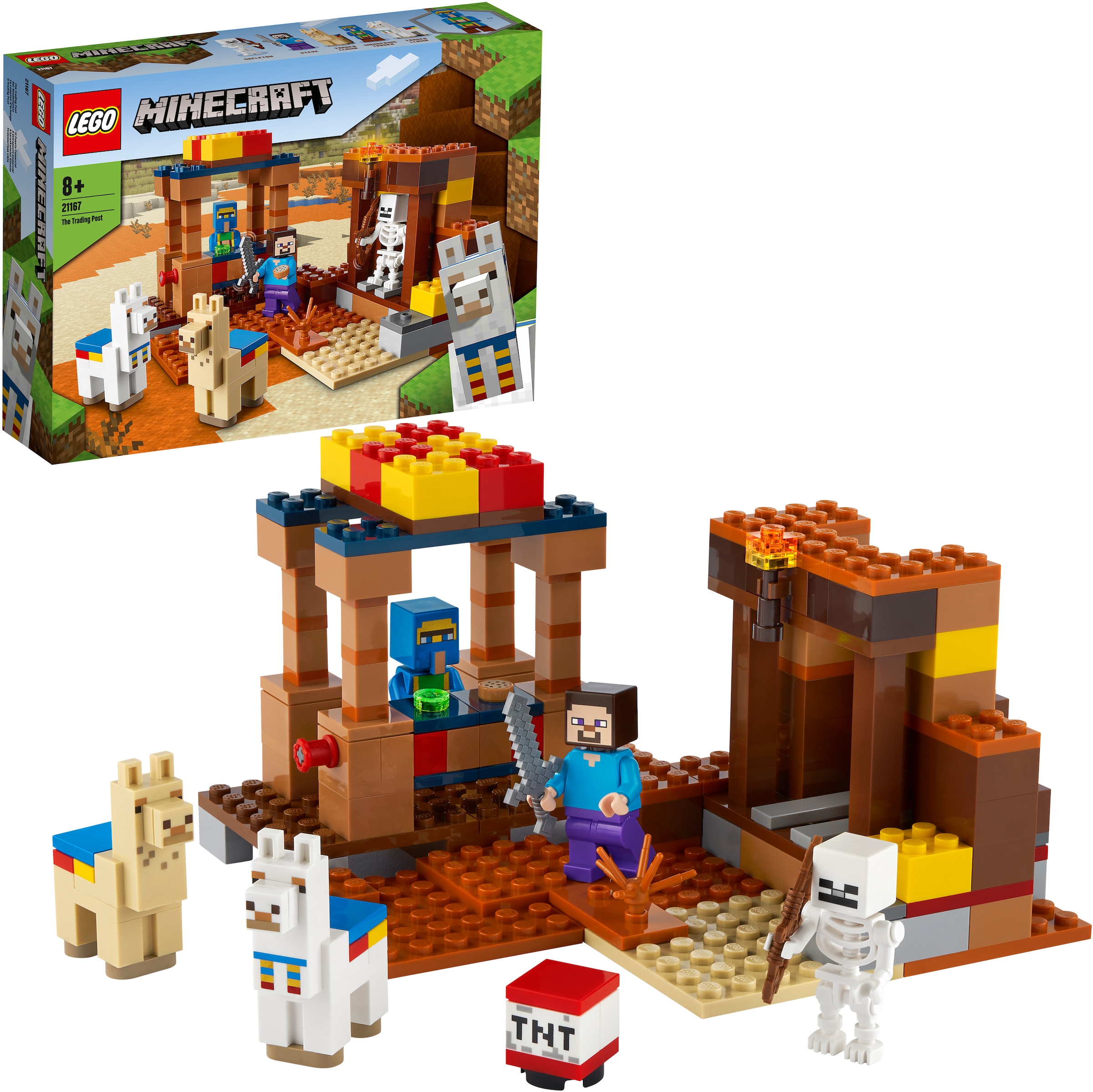 Lego Konstruktionsspielsteine Der Handelsplatz 21167 Lego Minecraft 201 St Made In Europe Inspirierende Highlights Otto