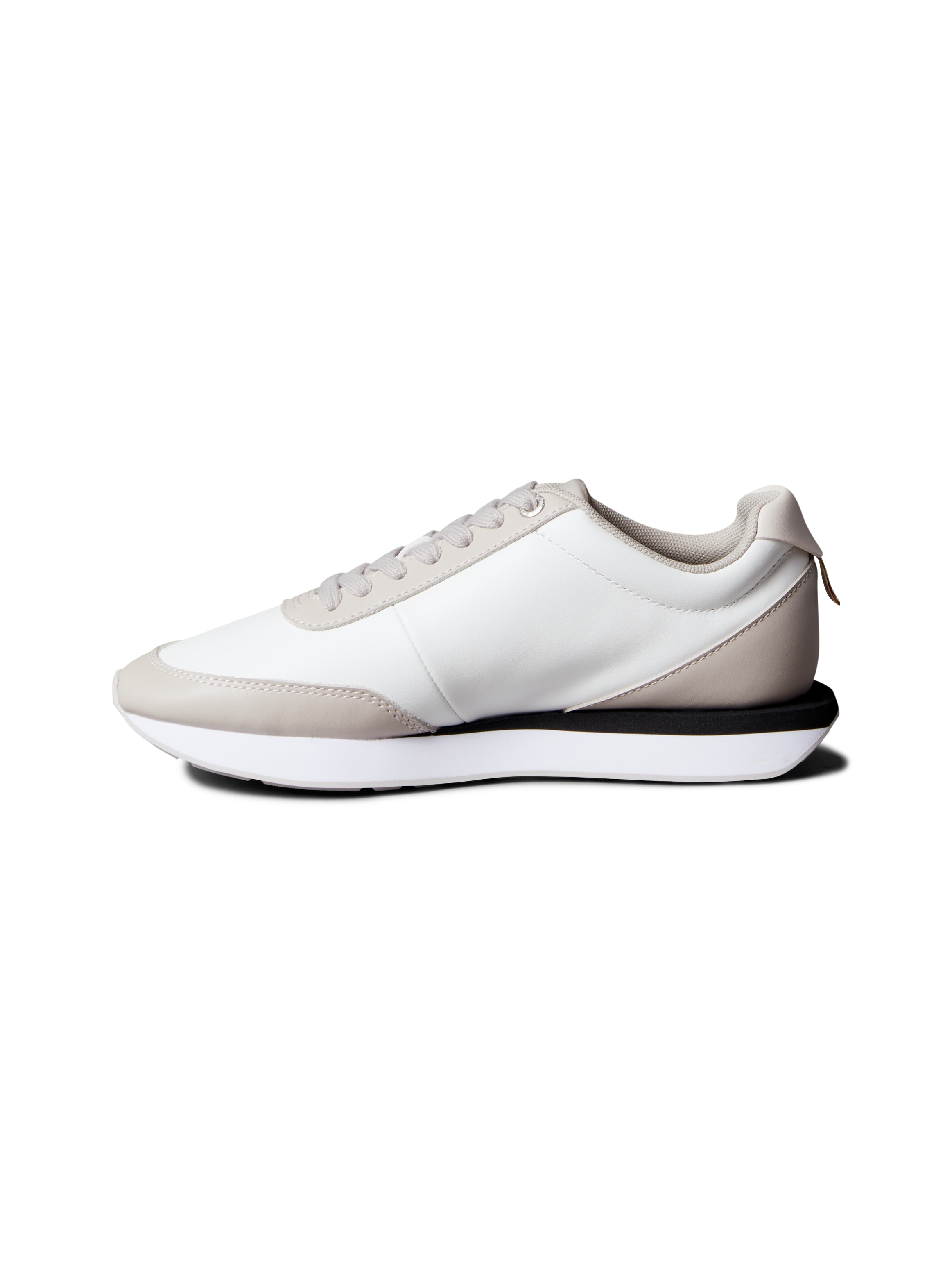 Calvin Klein Jeans Sneaker »RETRO RUNNER LACE UP LTH MG«, Schnürschuh, Halbschuh, Freizeitschuh mit gepolstertem Schaftrand