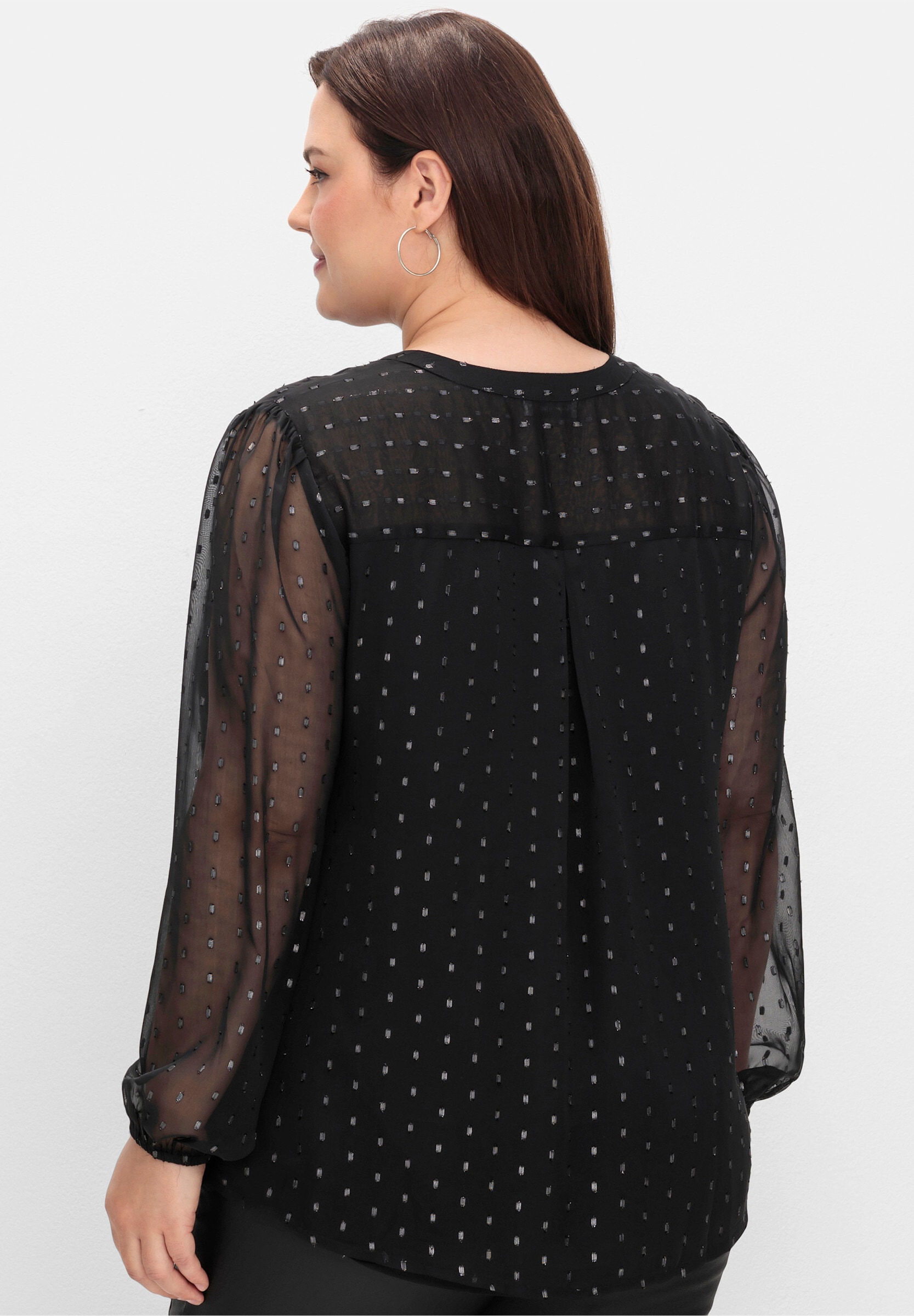 sheego by Joe Browns Klassische Bluse »Chiffonbluse Chiffonbluse mit Glanzfaden«