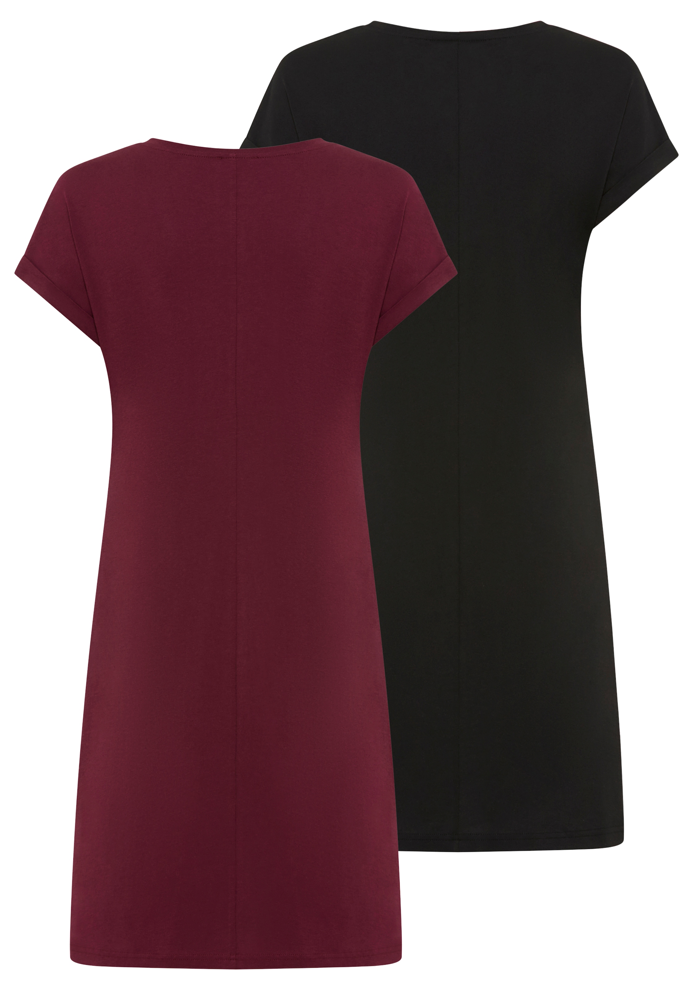 Flashlights Sommerkleid 2er-Pack,  aus Single Jersey, figurumspielende Passform, perfektes Basic, Sparset