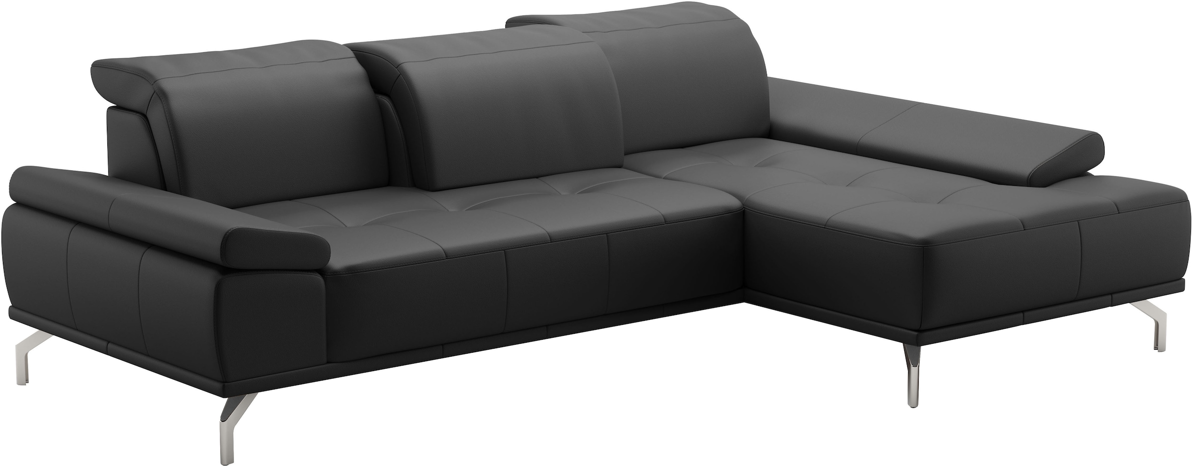 Places of Style Ecksofa »Caluna«, Inkl.Sitztiefenverstellung, wahlweise mit Kopf- und Armteilverstellung