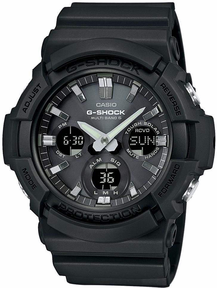 CASIO G-SHOCK Funkchronograph »GAW-100B-1AER«, Quarzuhr, Armbanduhr, Herrenuhr, Weltzeit, bis 20 bar wasserdicht