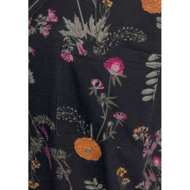 LASCANA Pyjama, (2 tlg., 1 Stück), mit Wildblumen Muster bei OTTO
