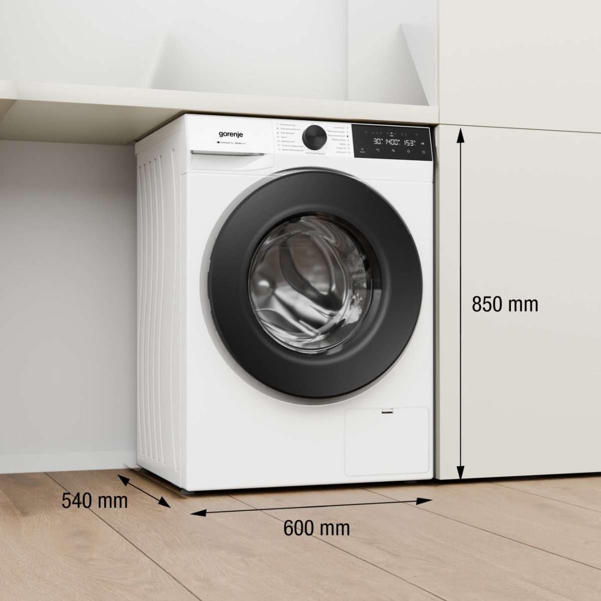 GORENJE Waschmaschine G400 »W5G474A2P1« 7 kg 1400 U/min 20% besser als Energieklasse A, Trommelreinigungsprogramm