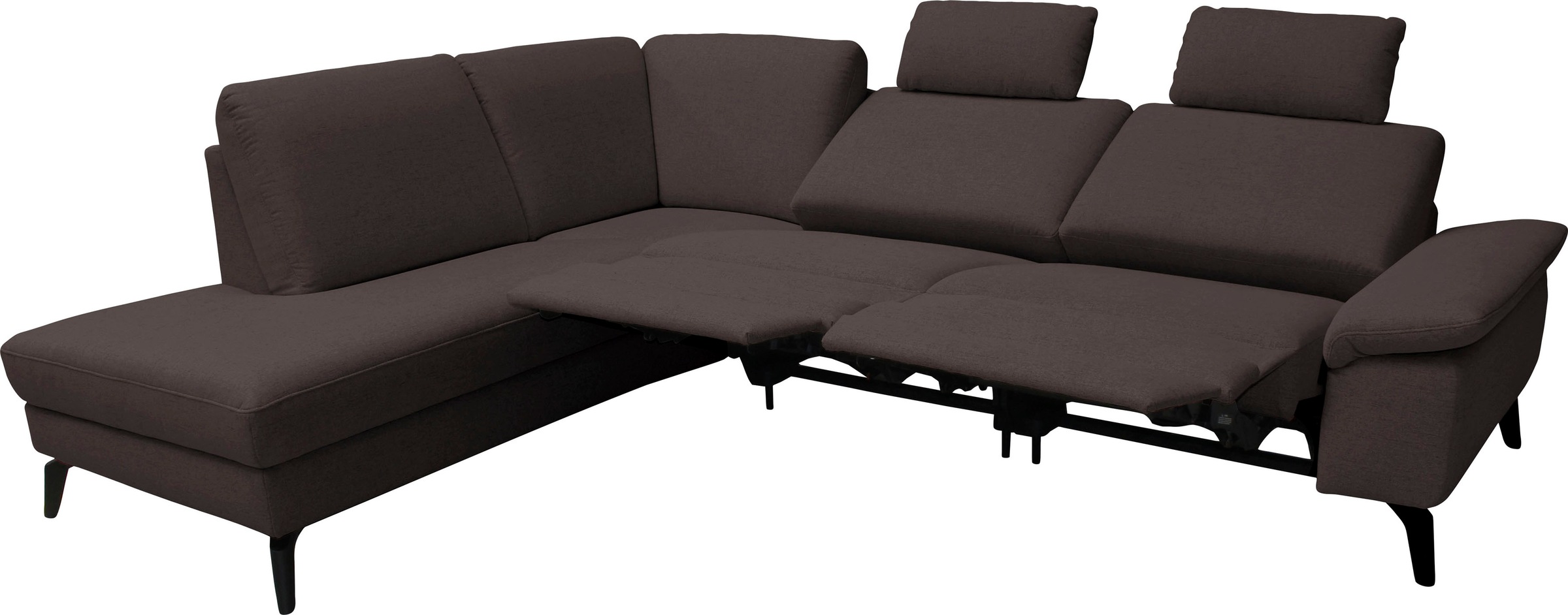 alina Ecksofa, inkl. Kopfstützen, wahlweise mit Relaxfunktion, Breite: 267 cm