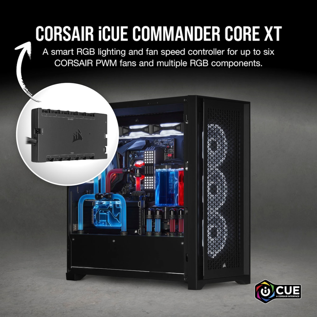 Corsair PC-Gehäuse »iCUE COMMANDER CORE XT«, (1 St.)