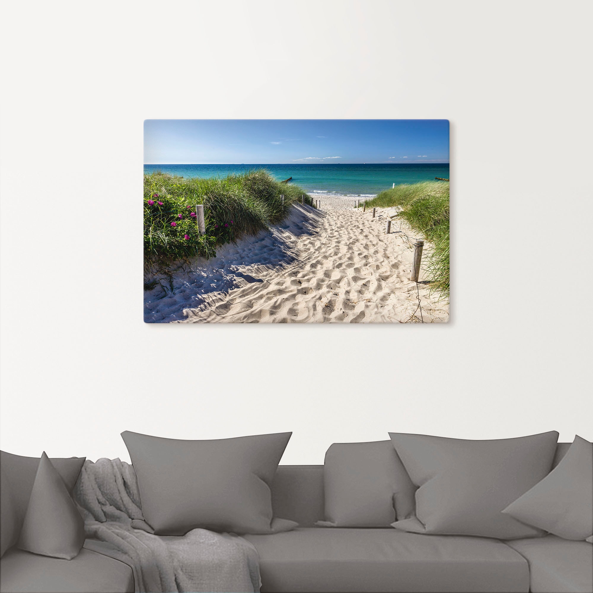 Artland Wandbild »Weg zum Strand an der Ostsee«, Strandbilder, (1 St.), als  Alubild, Leinwandbild, Wandaufkleber oder Poster in versch. Größen im OTTO  Online Shop