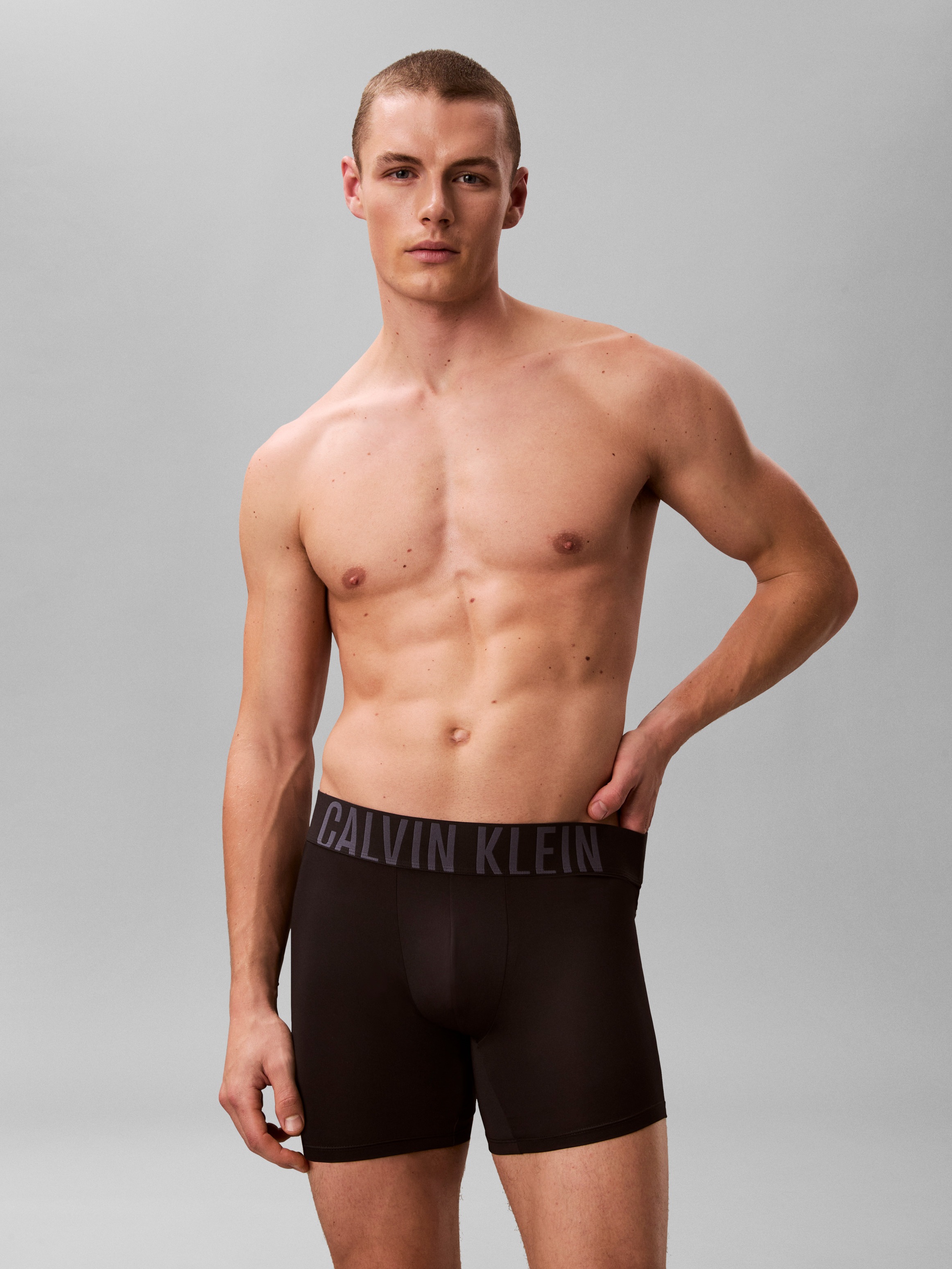 Calvin Klein Underwear Boxer »BOXER BRIEF 3PK« Packung, 3er, 3 Stk. mit elastischem Logobund