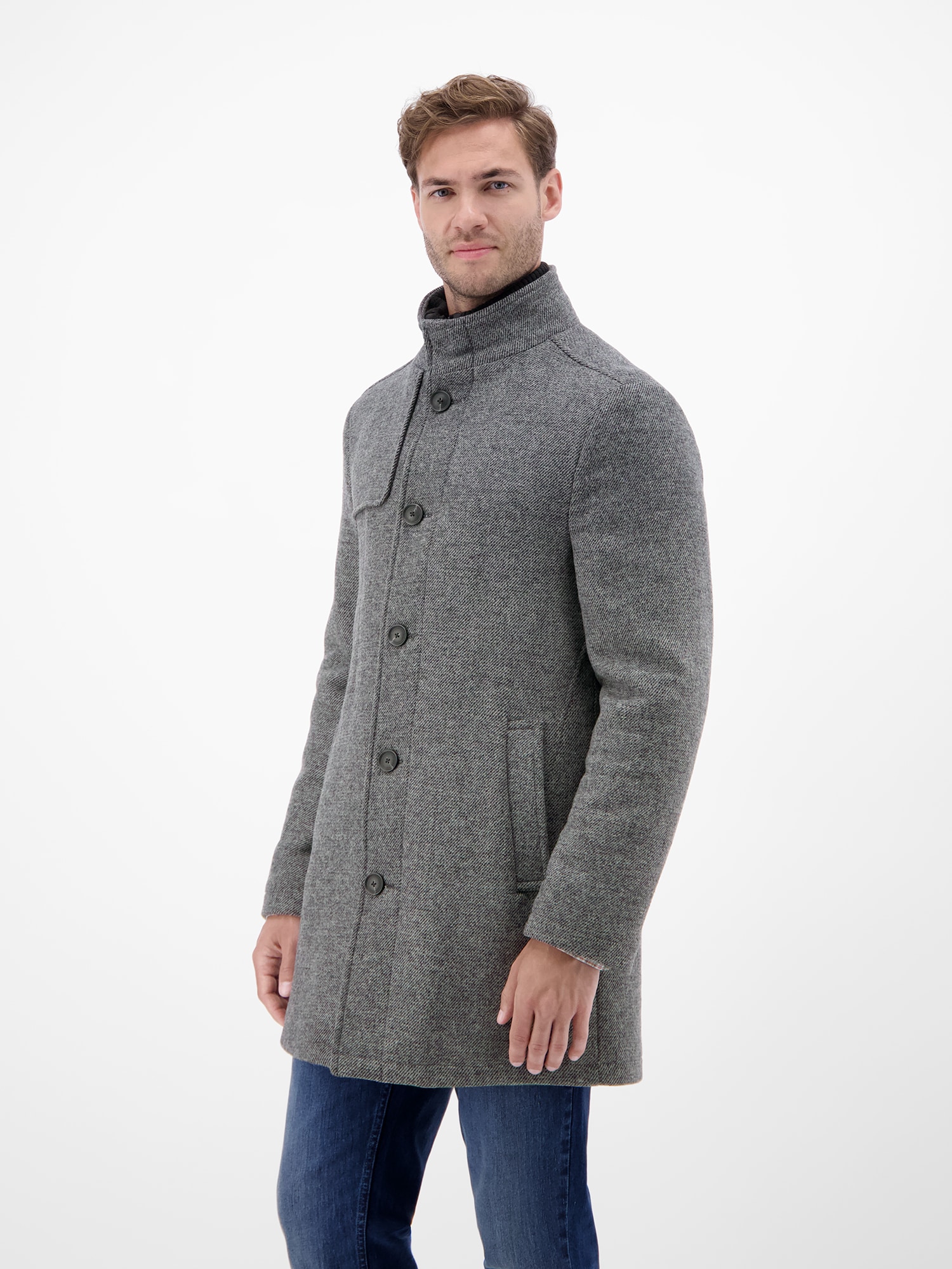 LERROS Wollmantel »LERROS Herren-Wollmantel mit herausnehmbaren Westeneinsatz«