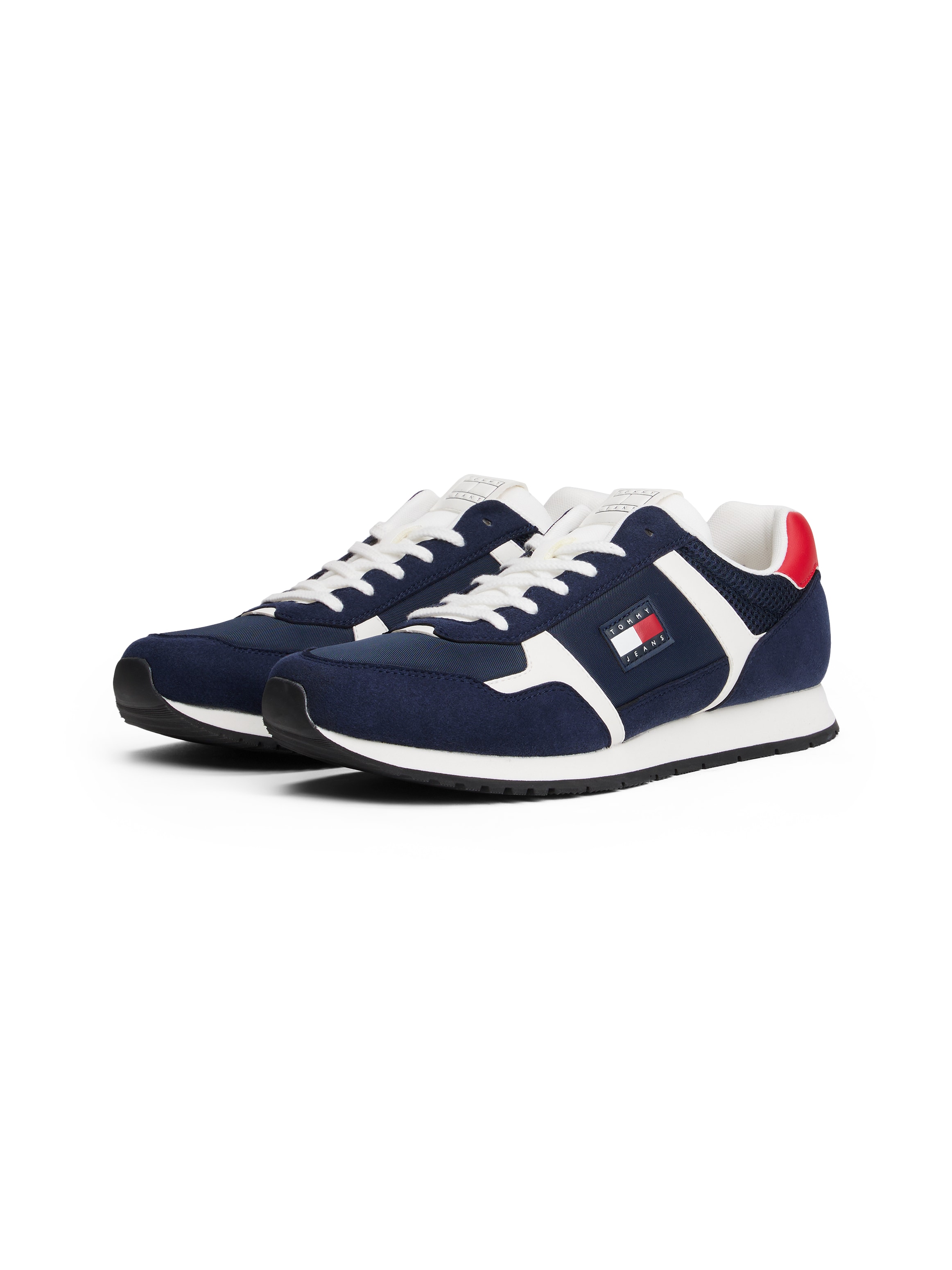 Tommy Jeans Sneaker »TJM RUNNER CASUAL«, Freizeitschuh, Halbschuh, Schnürschuh mit seitlicher Logoflagge