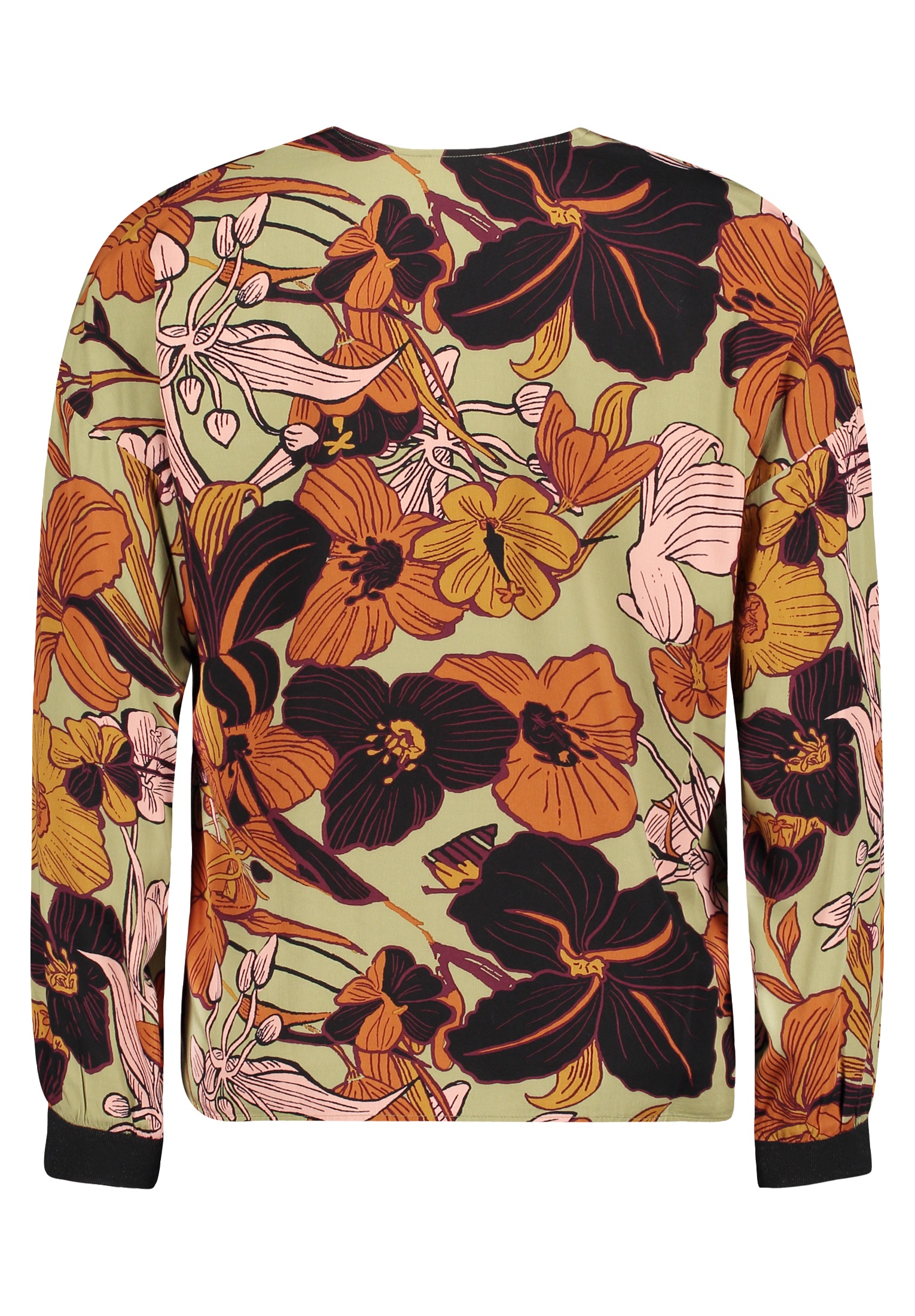 Cartoon Klassische Bluse »Oversize-Bluse mit Rippbündchen«