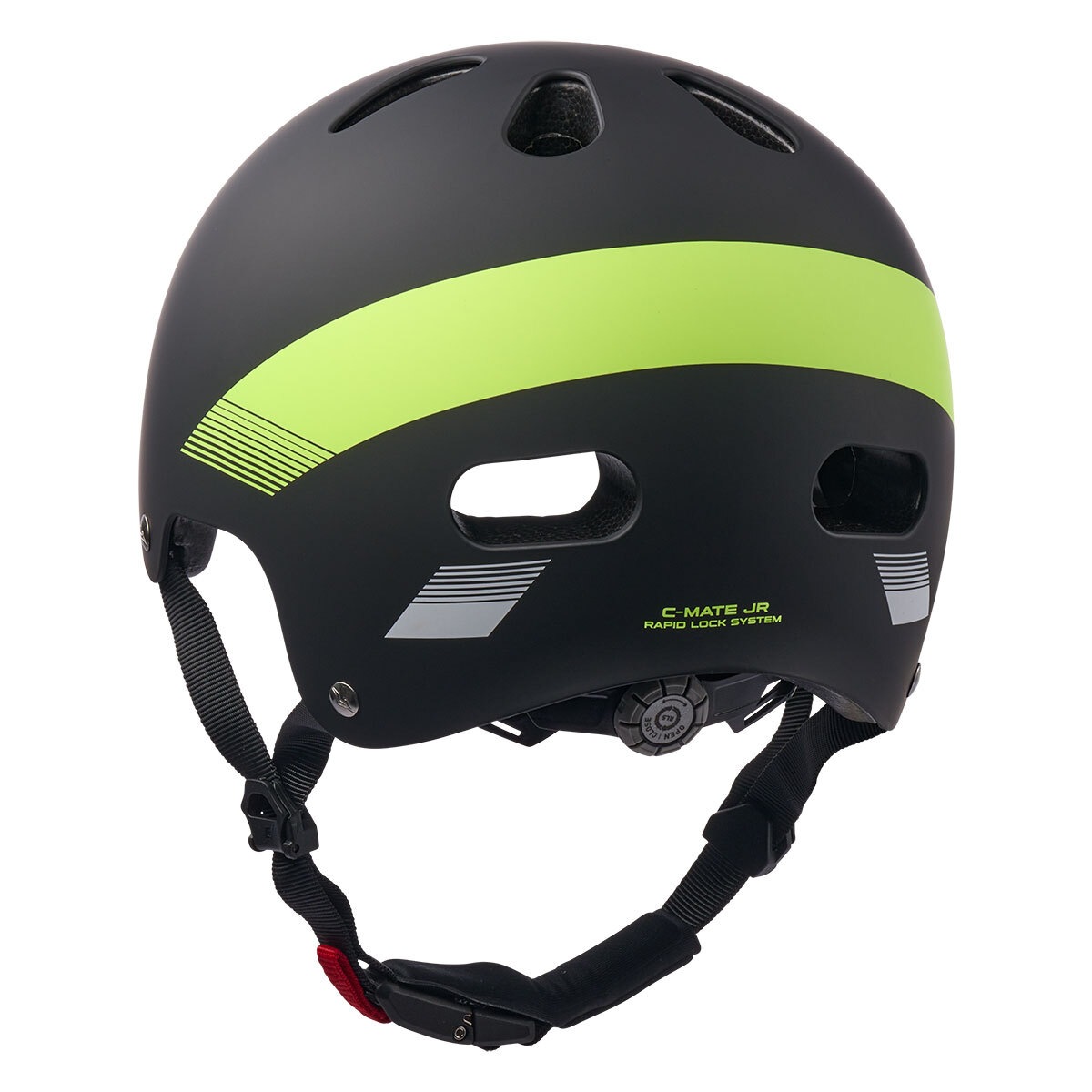 Cratoni Kinderfahrradhelm »Kinder-Fahrradhelm C-Mate Jr., black-lime«