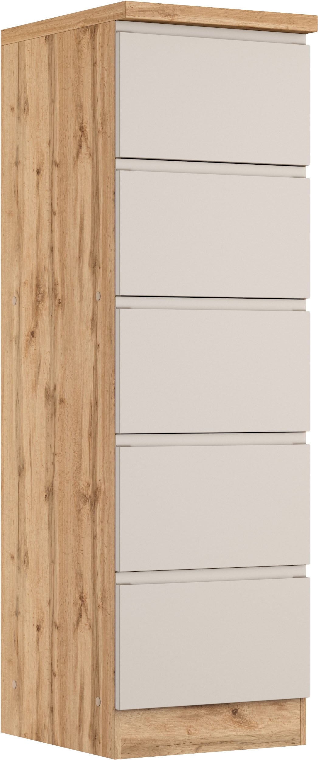 KOCHSTATION Vorratsschrank »KS-Virginia,neu in verbesserter Ausführung« Stauraum, Softclose, mit CPL-Arbeitsplatte,  Breite 60 cm, 5 Auszüge, Soft-Close-Funktion